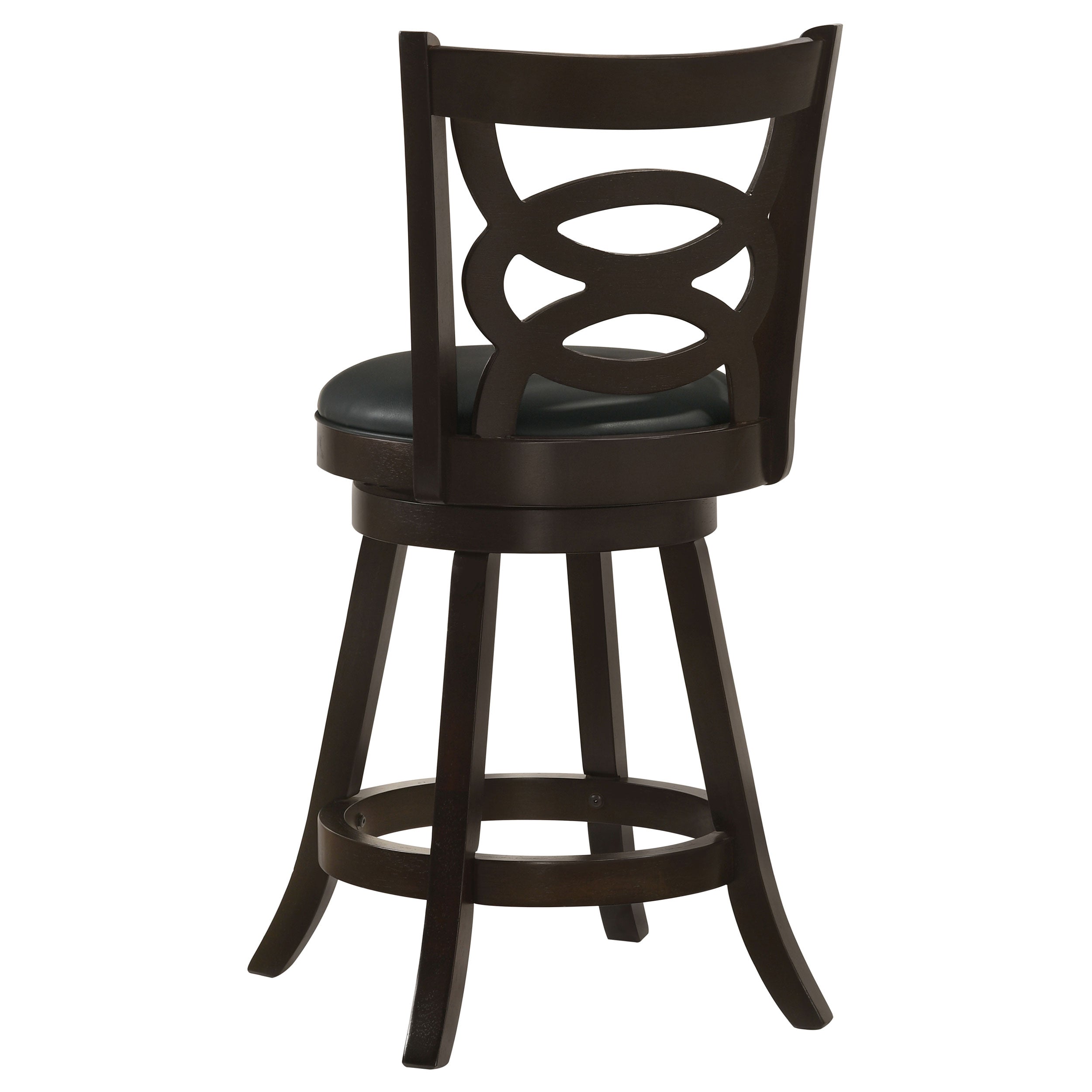 Calecita Swivel Bar Stools with Upholstered Seat Cappuccino (Set of 2)