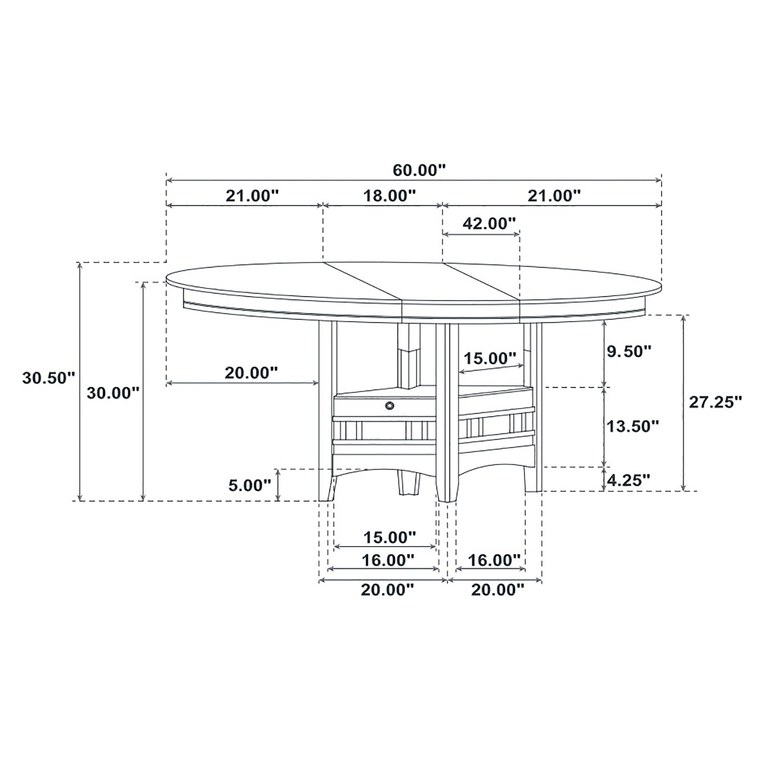 Lavon Oval Extension Leaf Dining Set Medium
