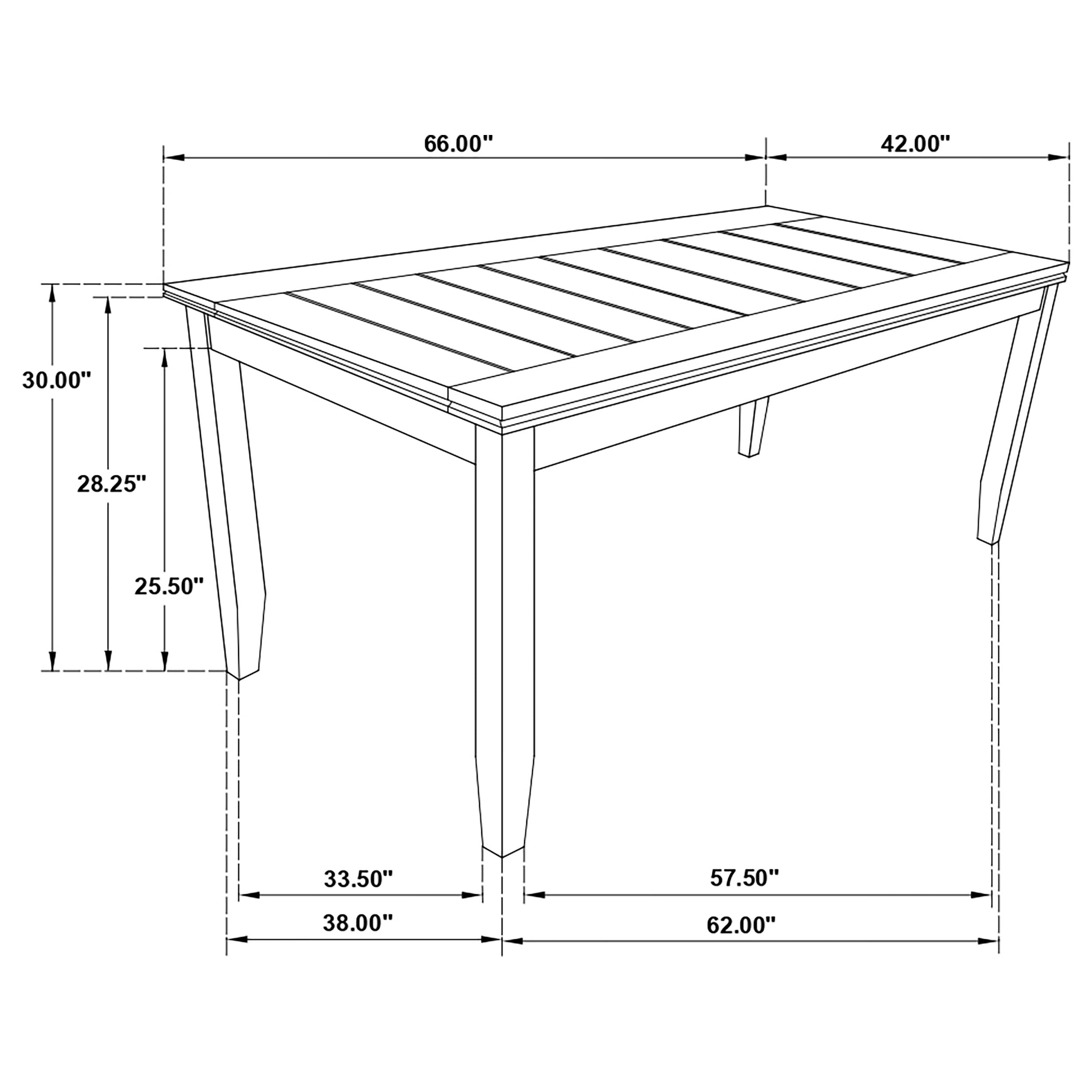 Dalila  Rectangular Dining Set Grey and Dark Grey