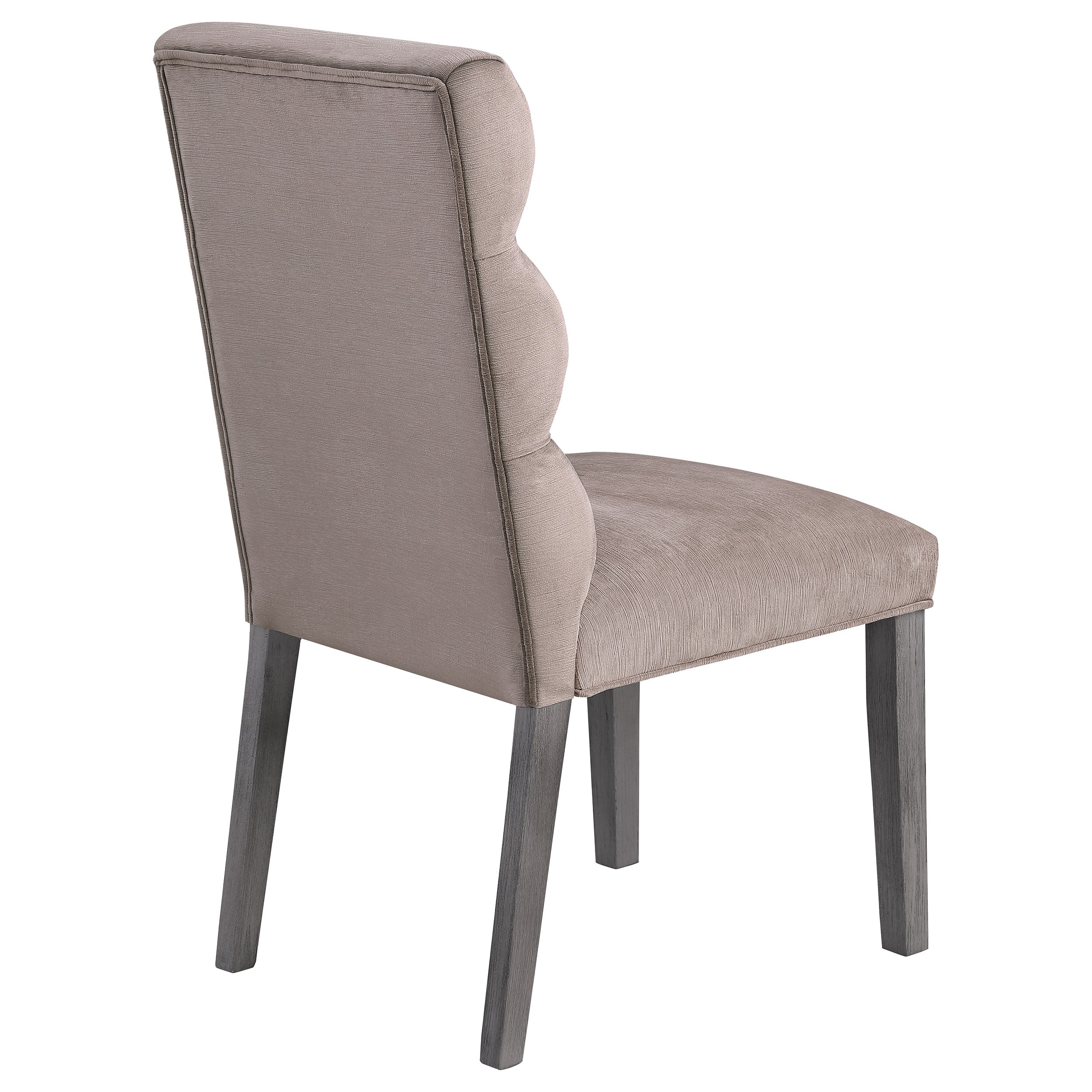 Carla Upholstered Dining Side Chair Stone (Set of 2)