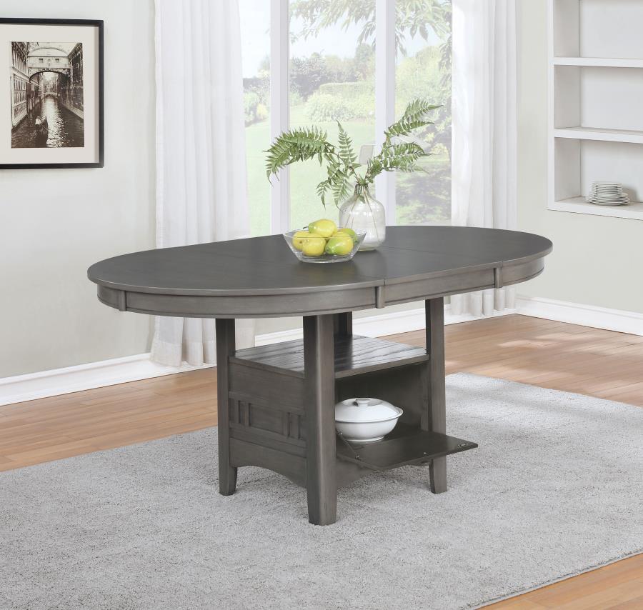 Lavon Oval 60-inch Extension Leaf Dining Table Medium