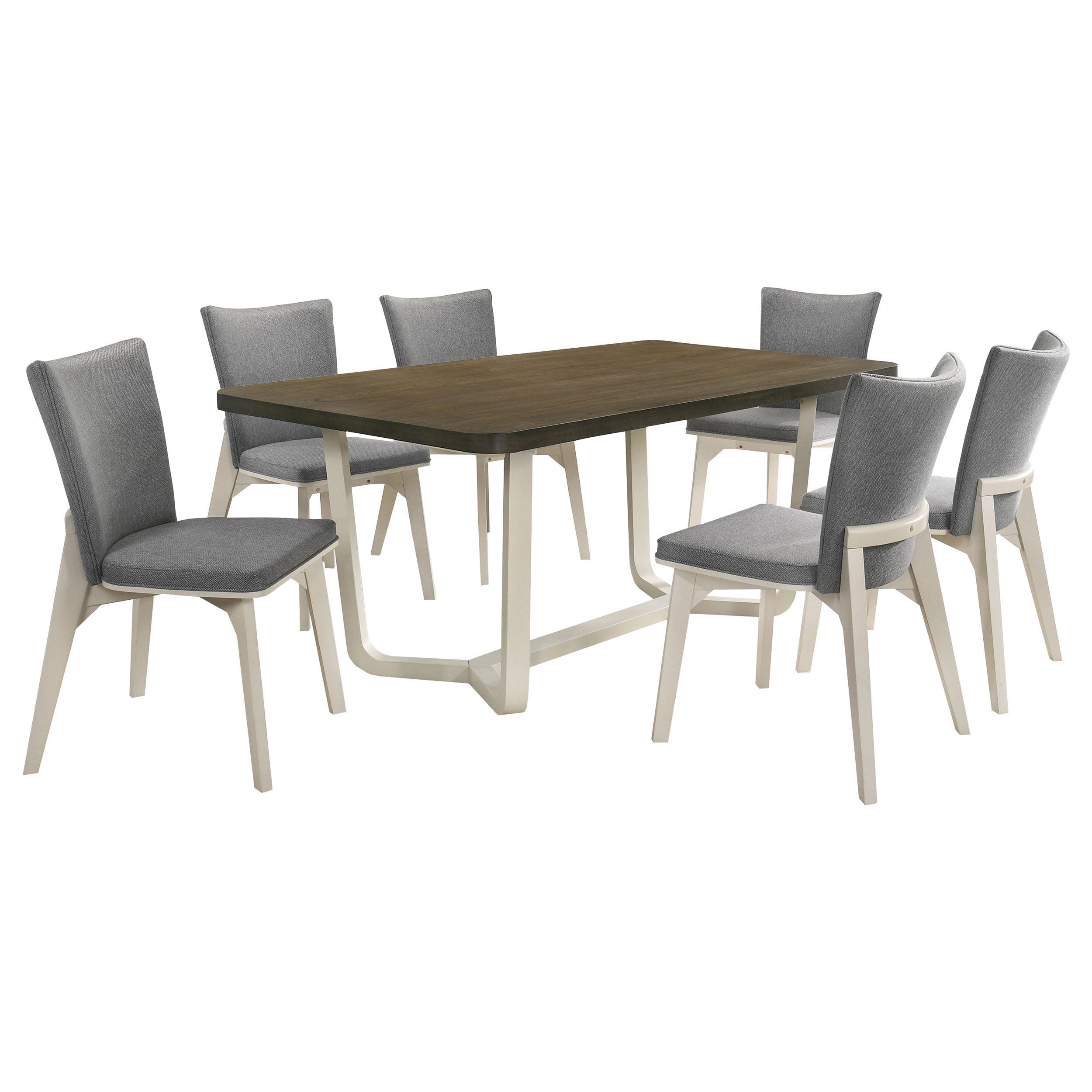 Biloxi  71-inch Rectangular Dining Set Greyish Brown