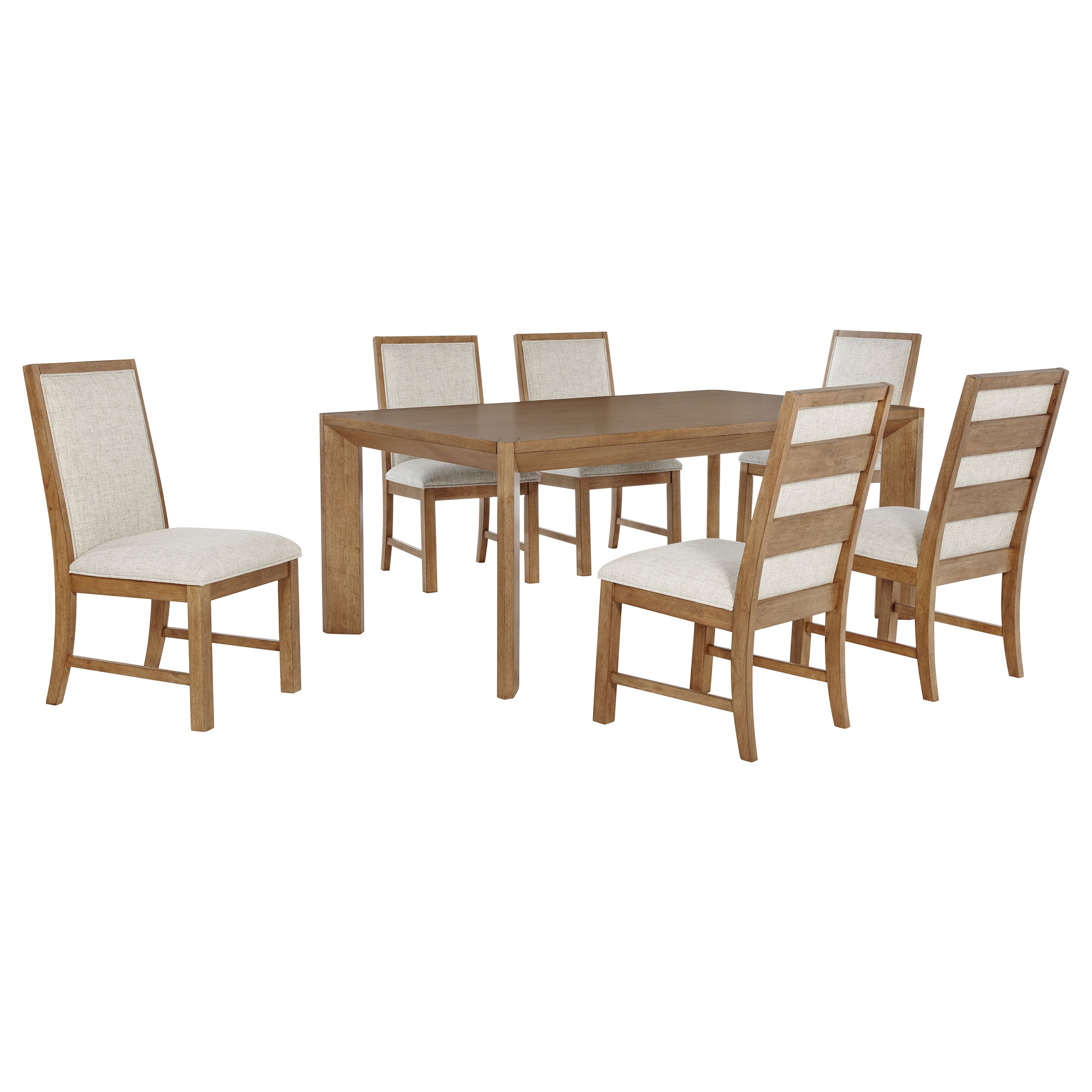 Bruner 5-piece 72-inch Rectangular Dining Set Natural Brown