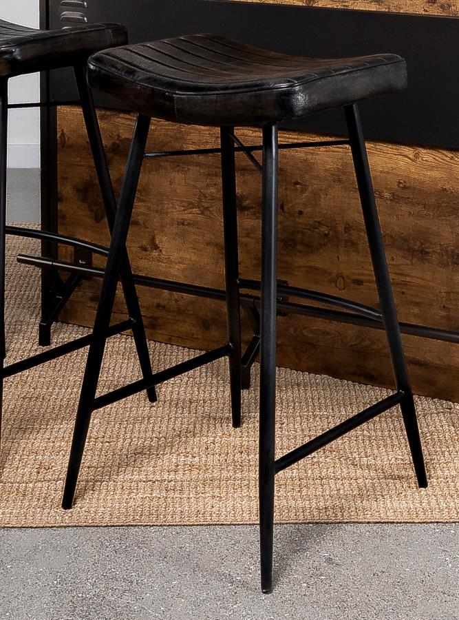 Bayu Leather Upholstered Bar Stool (Set of 2)