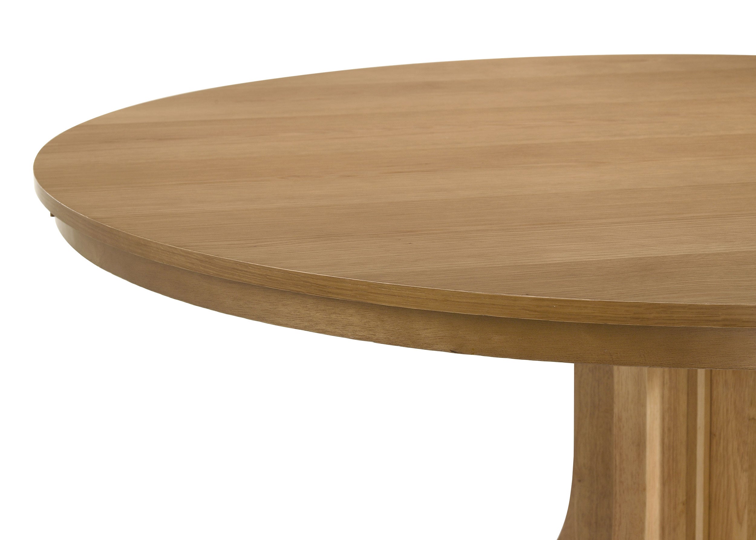 Hartville 60-inch Round Dining Table Natural Light Brown