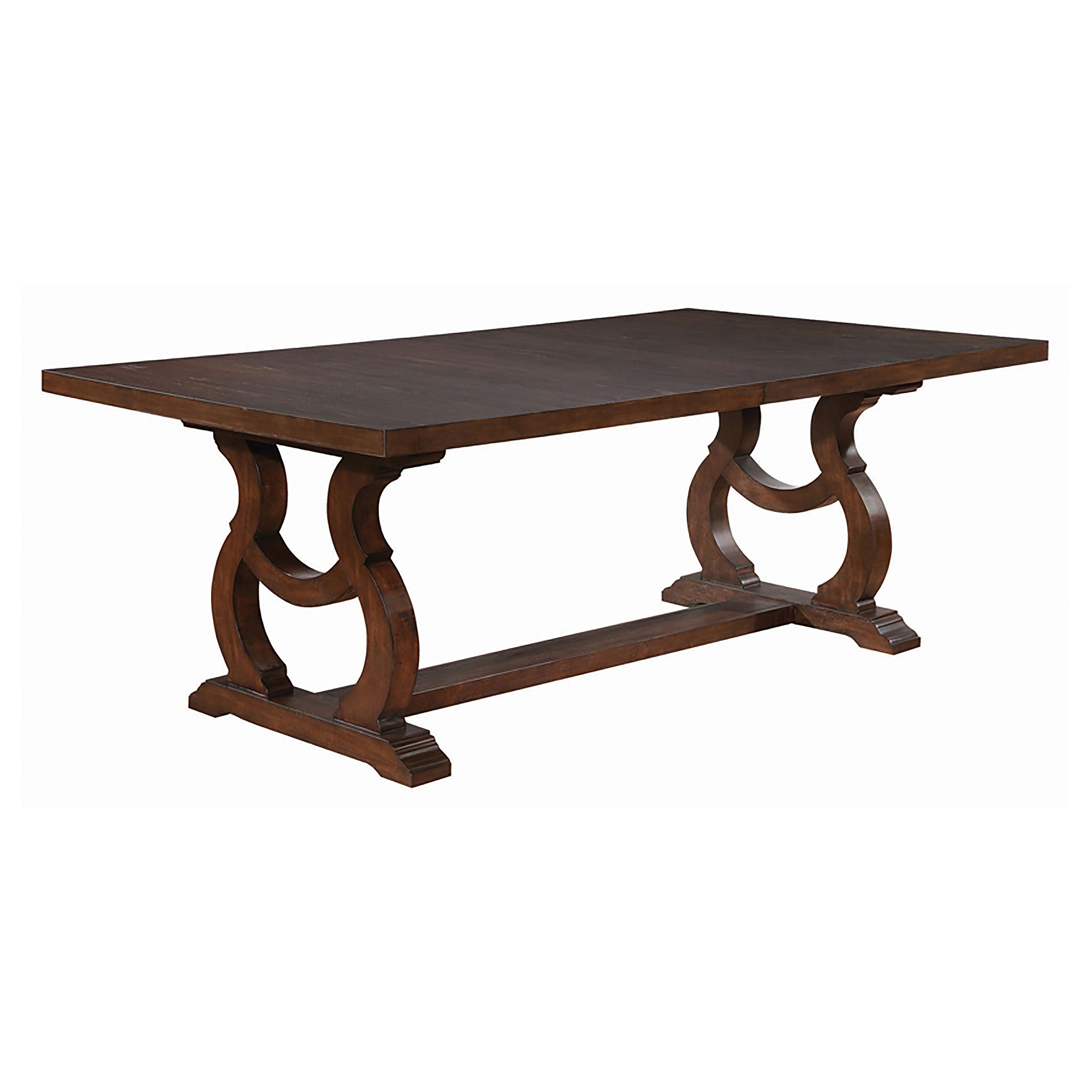 Brockway Trestle Dining Table Antique Java