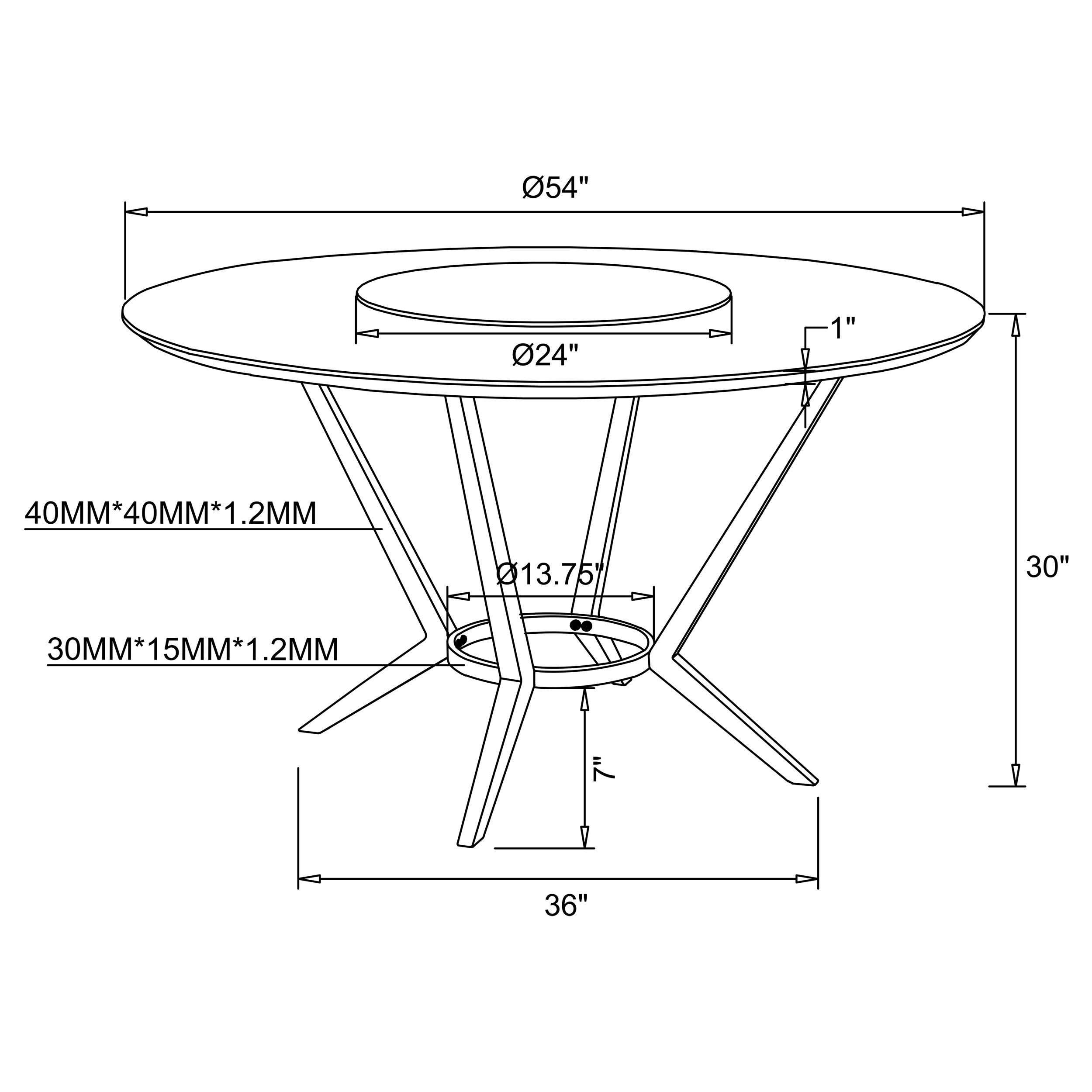 Abby  Dining Set White and Light Grey