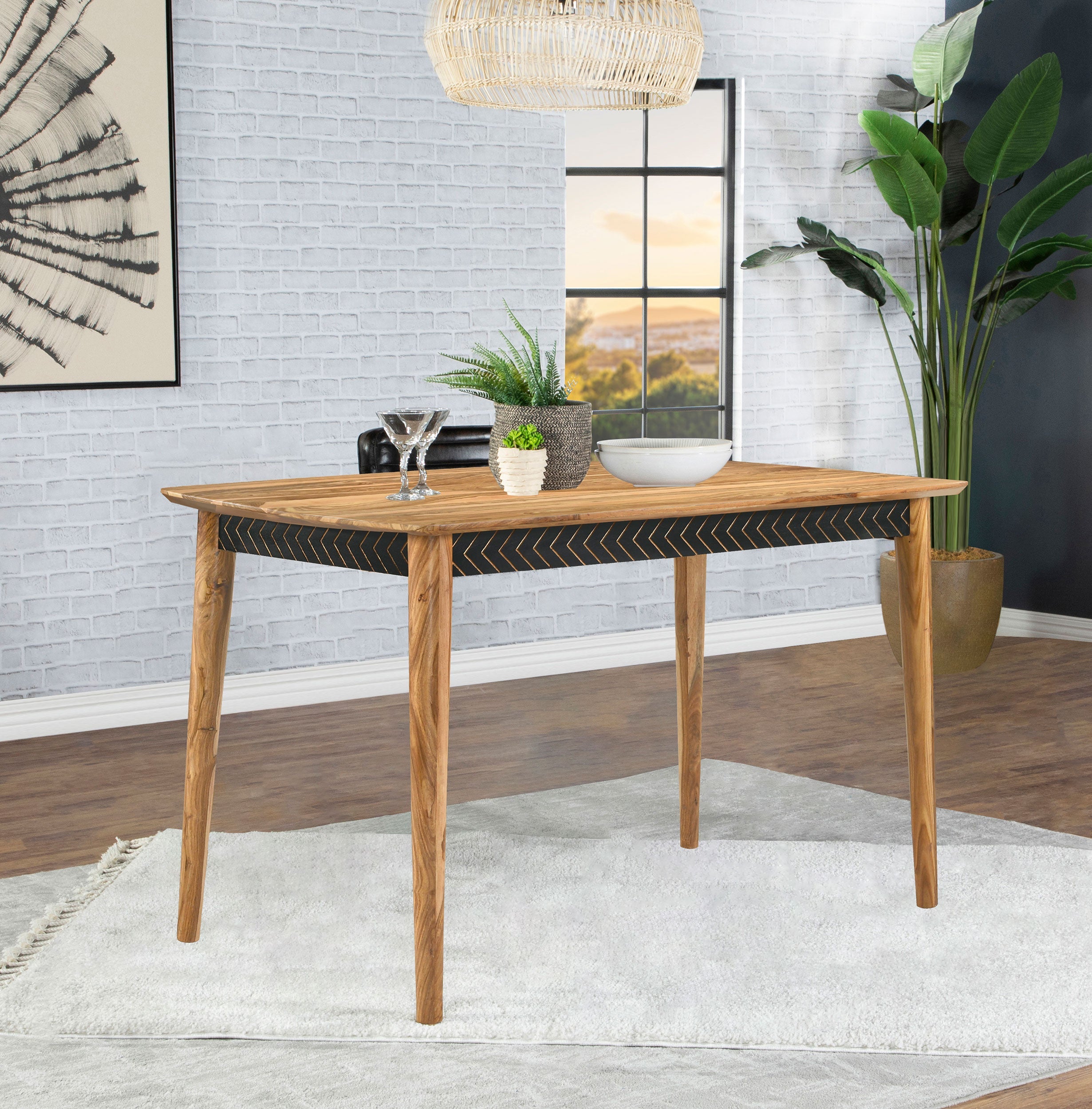 Partridge 60-inch Counter Height Dining Table Sheesham