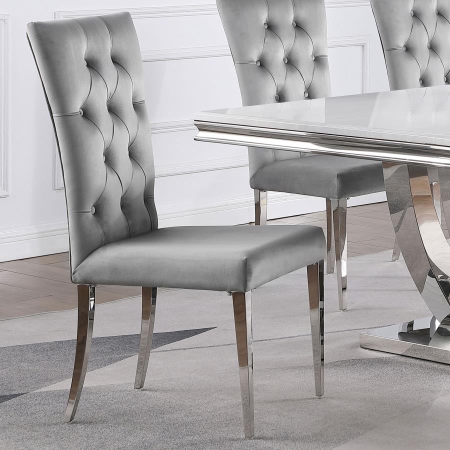 Kerwin Velvet Upholstered Dining Side Chair (Set of 2)