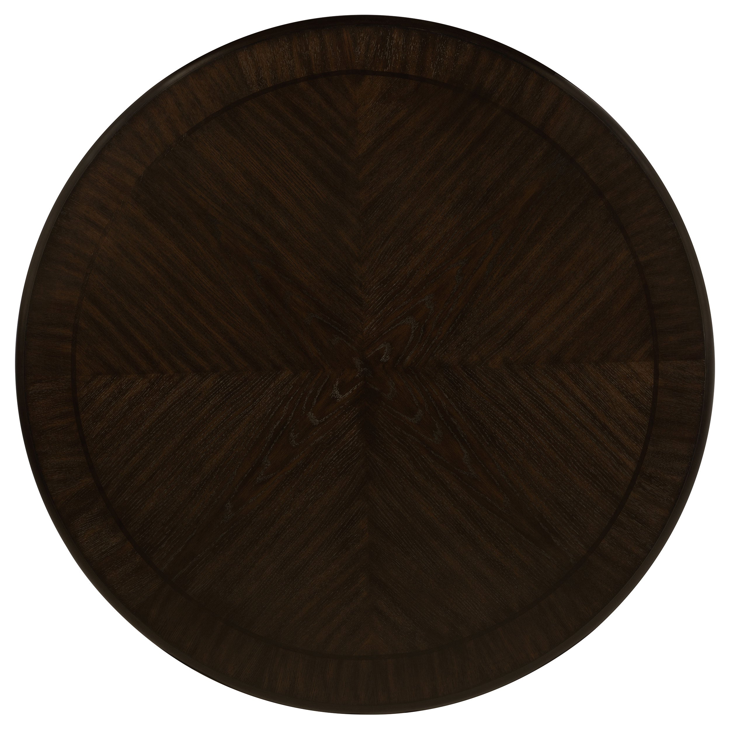 Twyla  60-inch Round Wood Dining Table Set Dark Cocoa