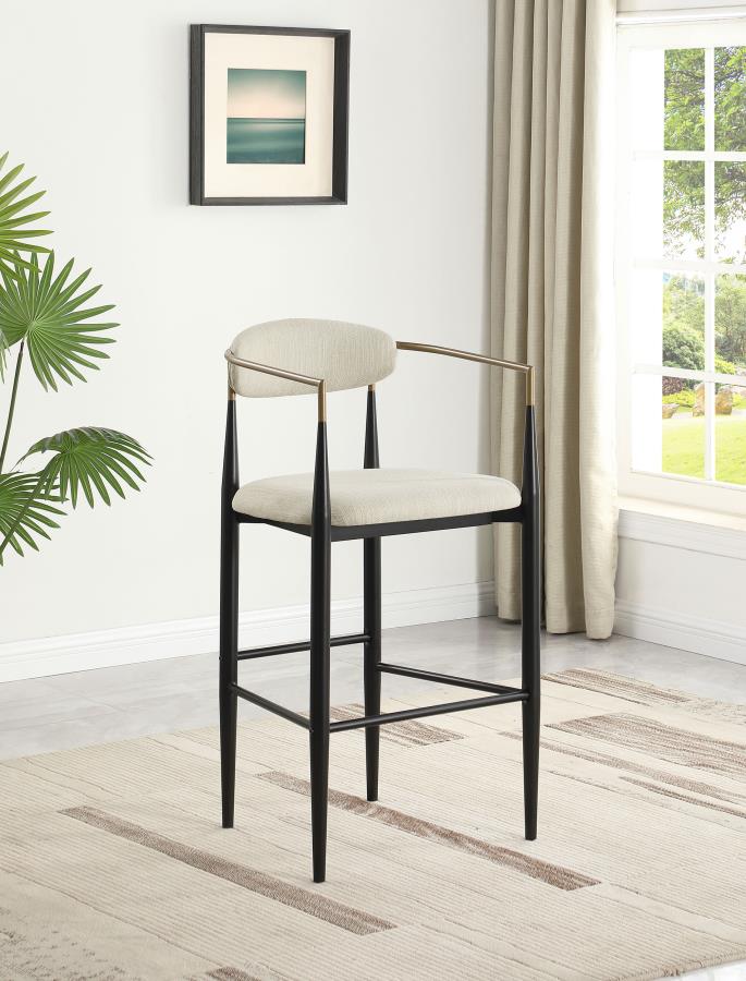 Tina Fabric Upholstered Bar Chair (Set of 2)