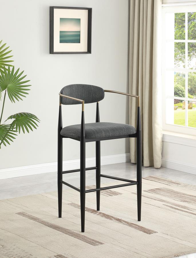 Tina Fabric Upholstered Bar Chair (Set of 2)
