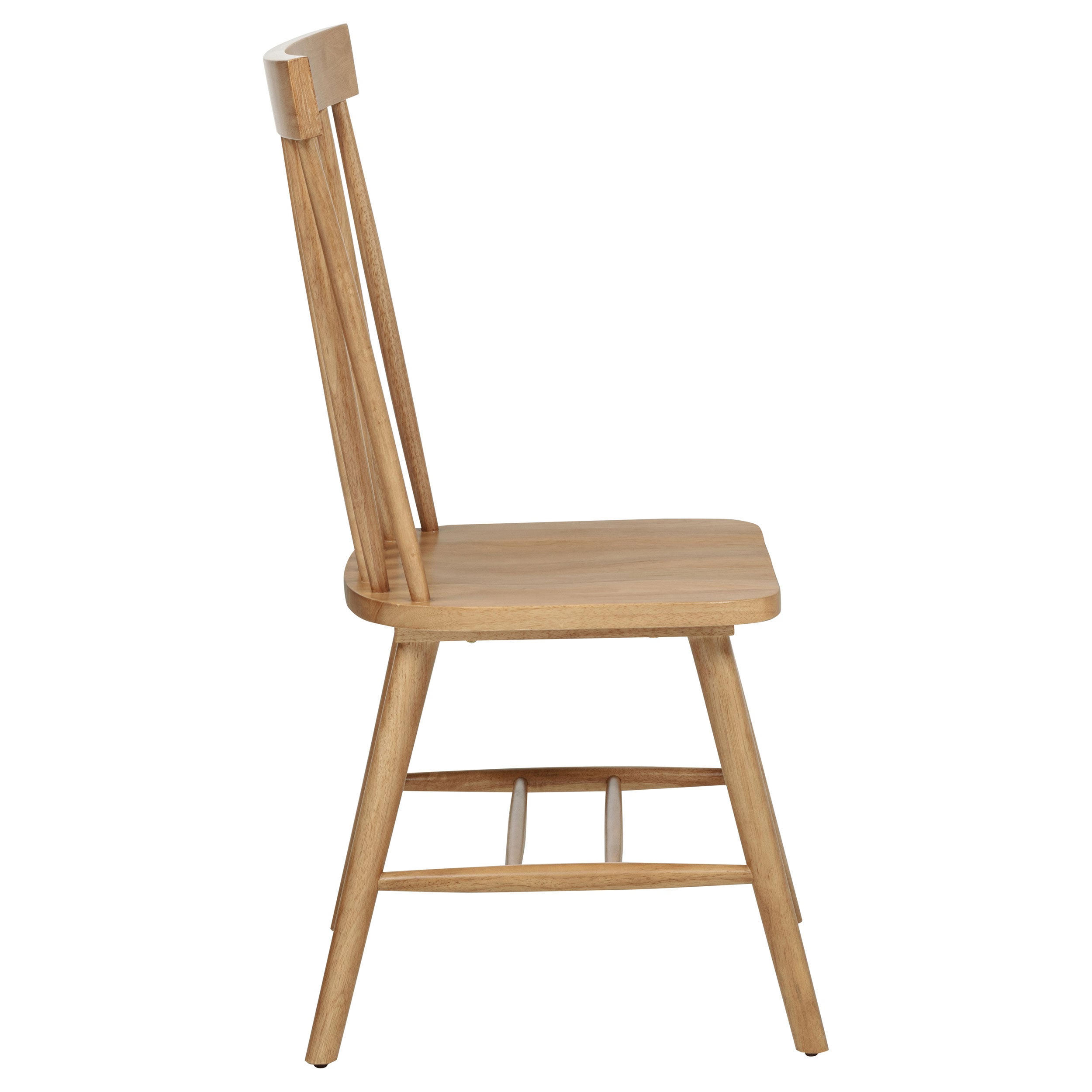 Andrews Windsor Spindle Back Dining Side Chair (Set of 2)