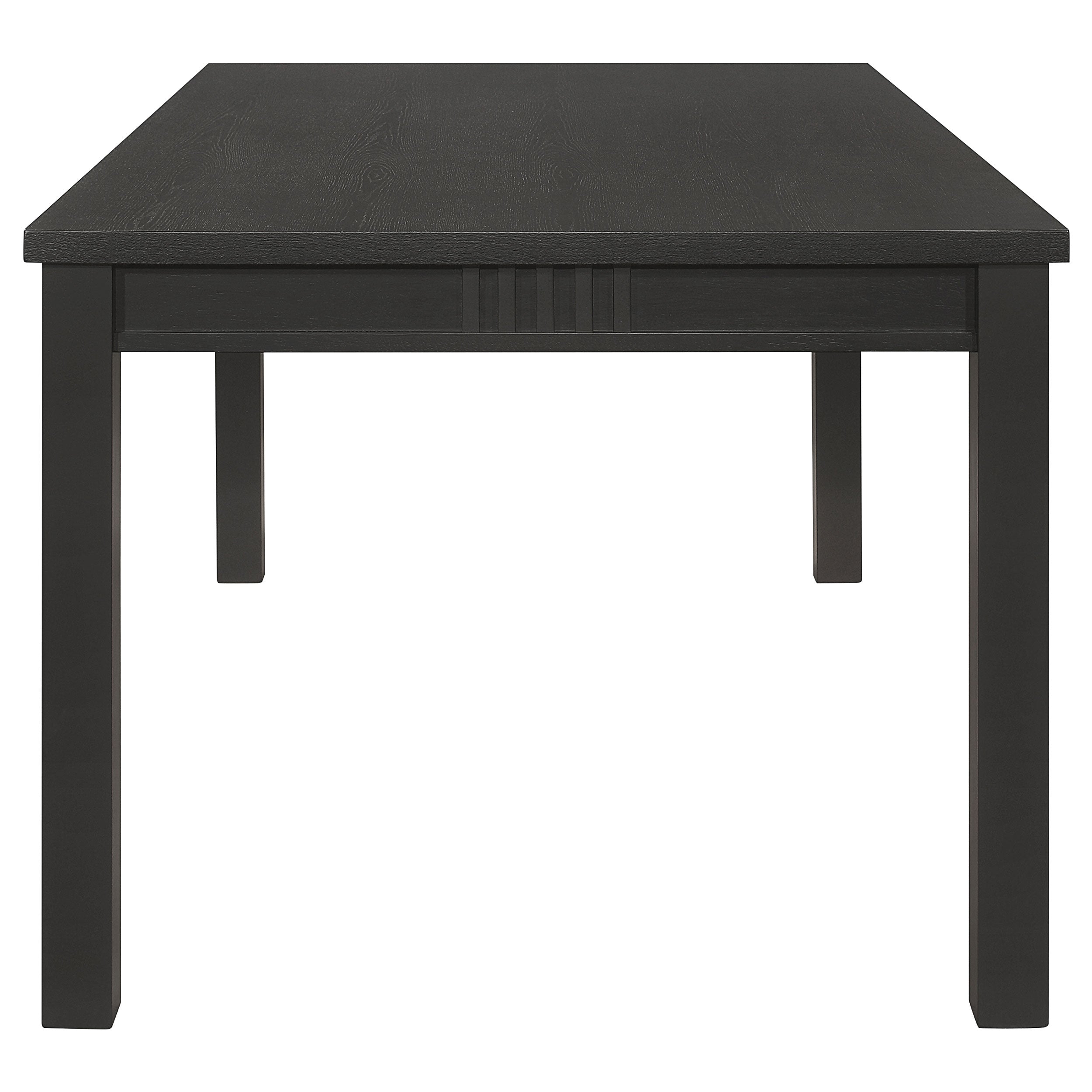 Marbrisa  Rectangular Dining Table Set Matte Black