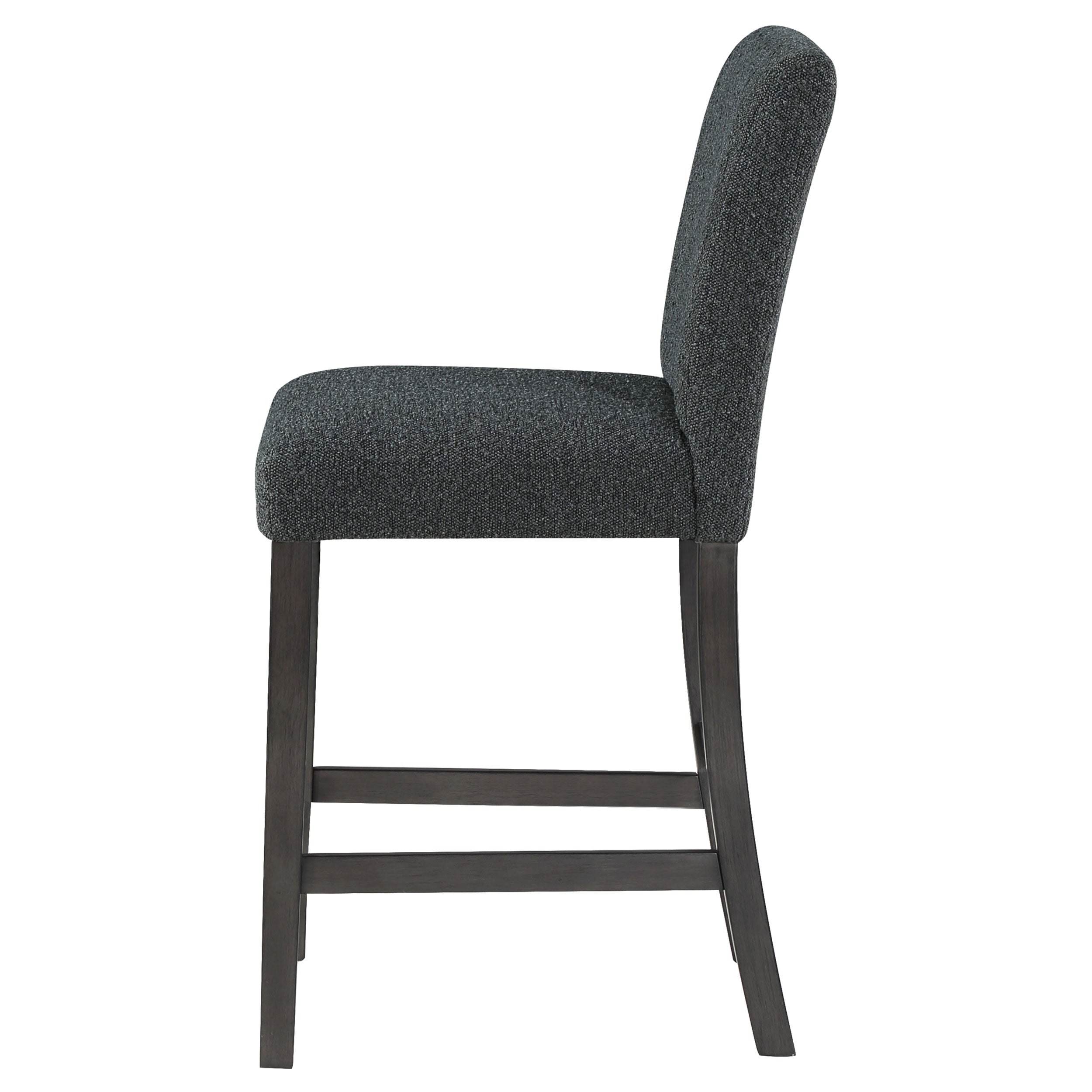 Alba Boucle Upholstered Counter Height Dining Chair White and Charcoal Grey (Set of 2)