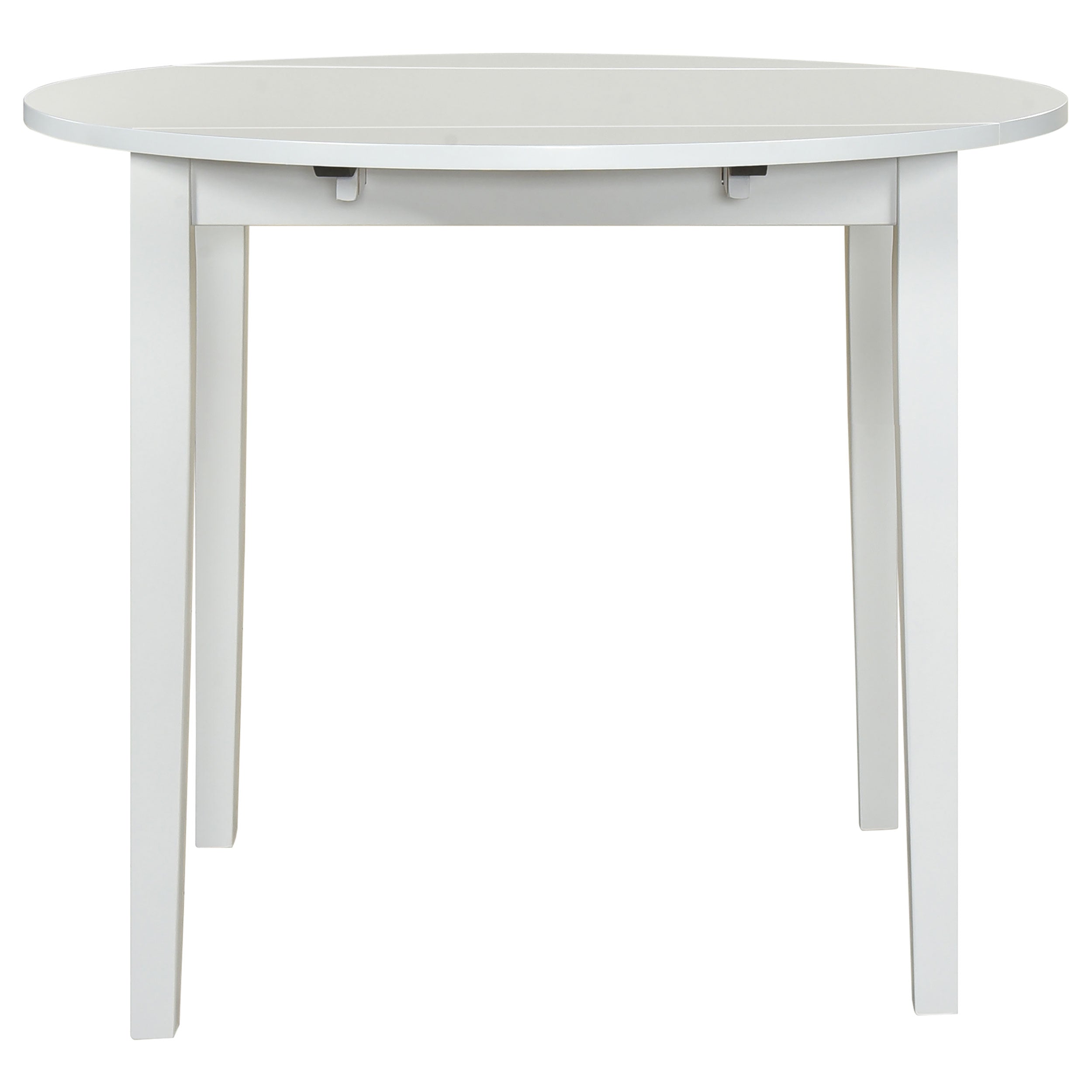 Bucknell 3-piece Round Drop Leaf Dining Table Set White