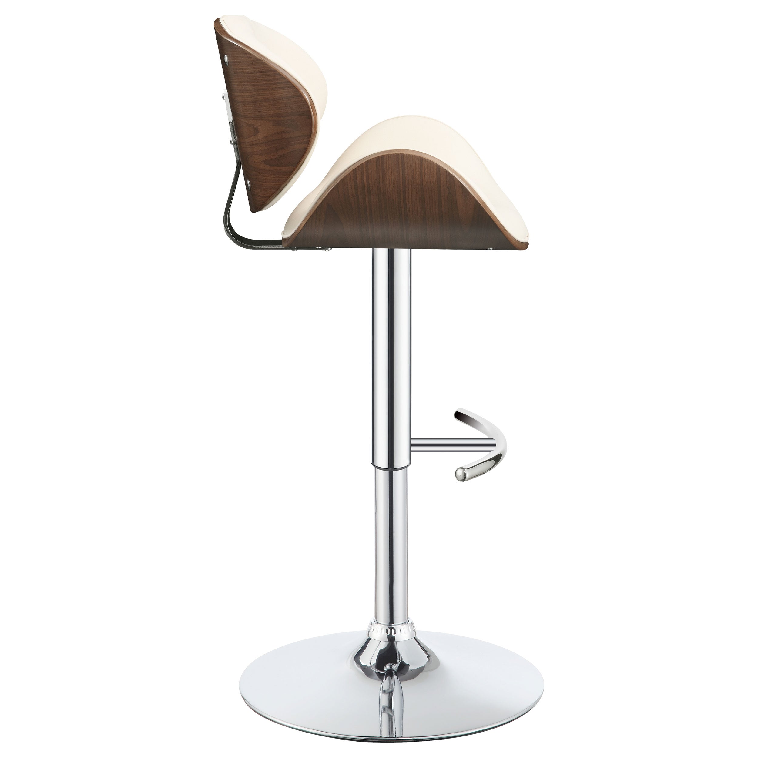 Harris Adjustable Bar Stool Black and Chrome