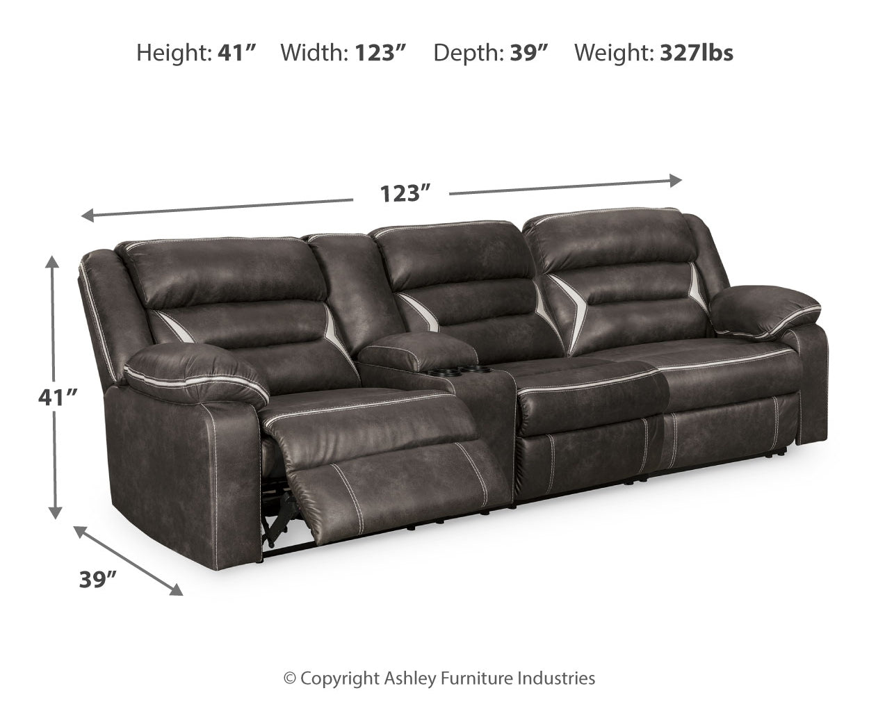 Kincord Power Reclining Sectional