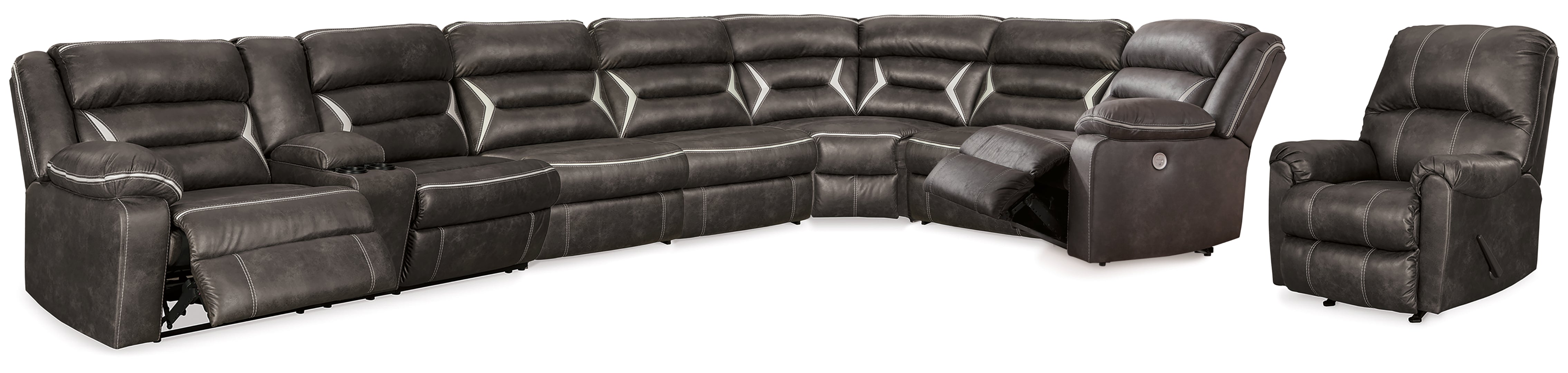 Kincord 5-Piece Power Reclining Sectional