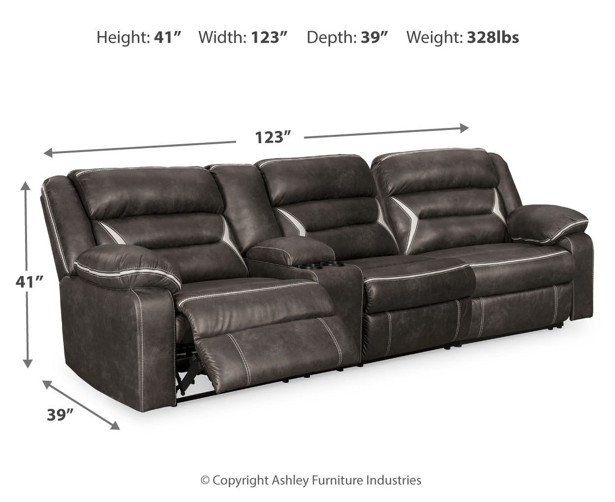 Kincord Power Reclining Sectional