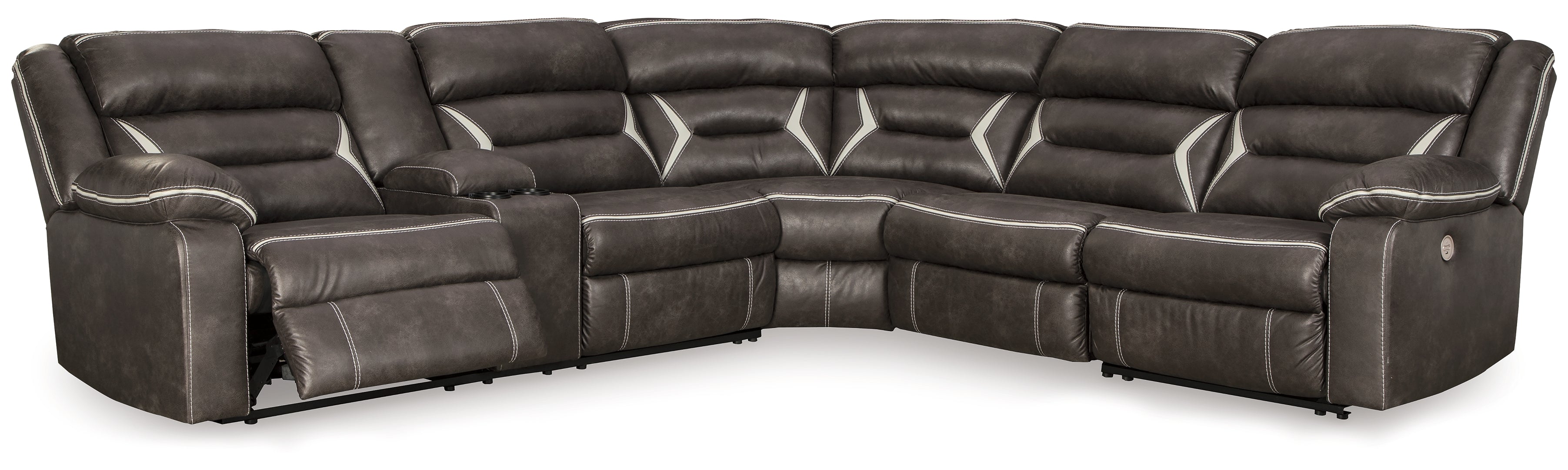 Kincord 5-Piece Power Reclining Sectional