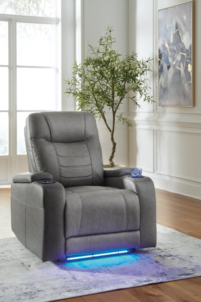 Schooner Rocks Power Recliner/Adjustable Headrest