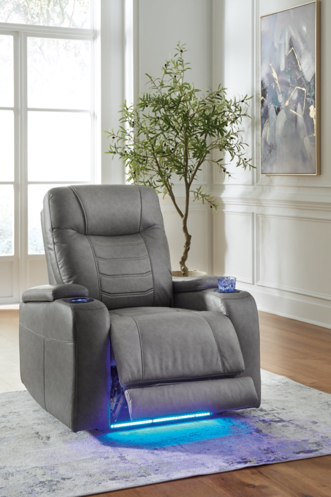 Schooner Rocks Power Recliner/Adjustable Headrest