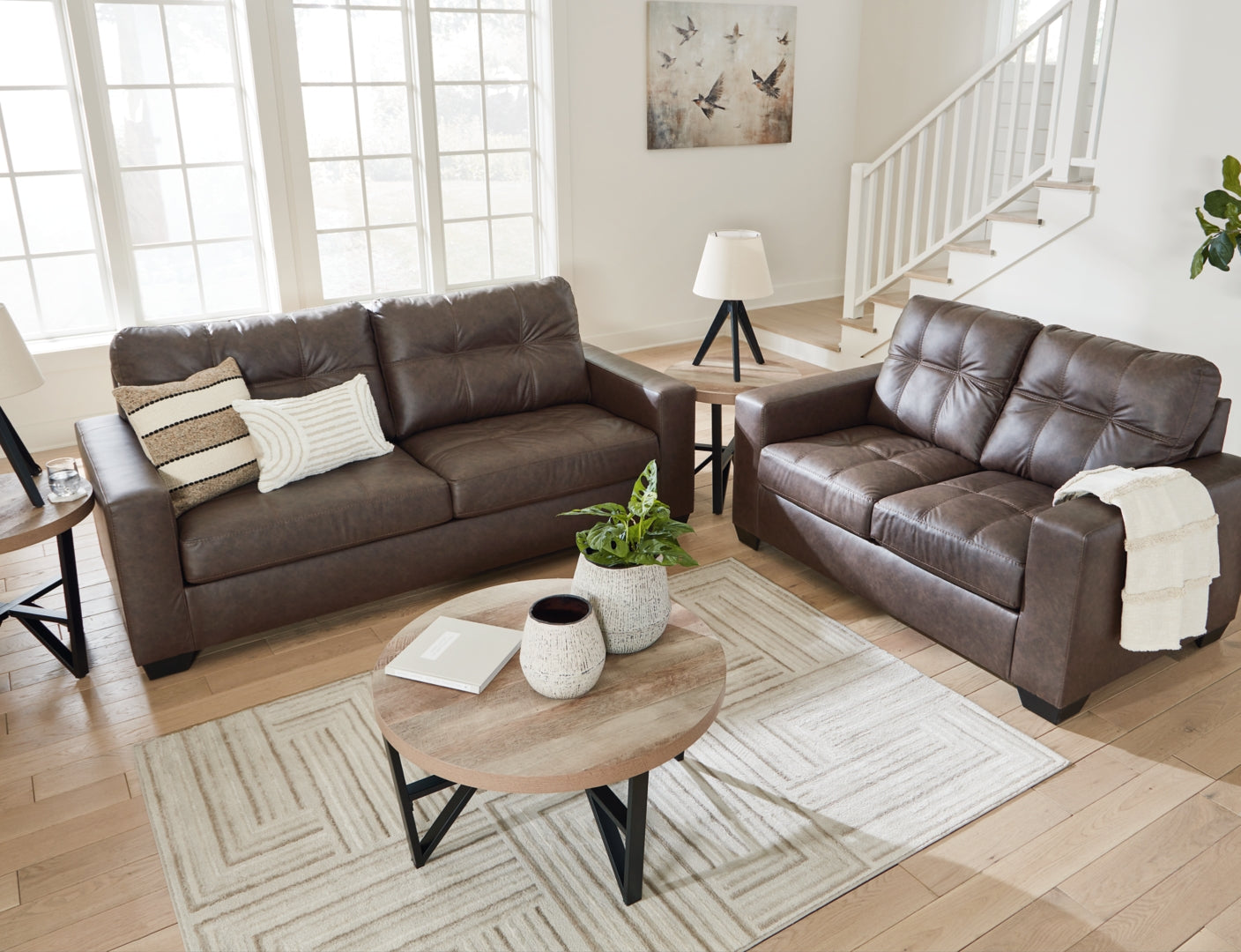 Barlin Mills Sofa, Loveseat and Recliner