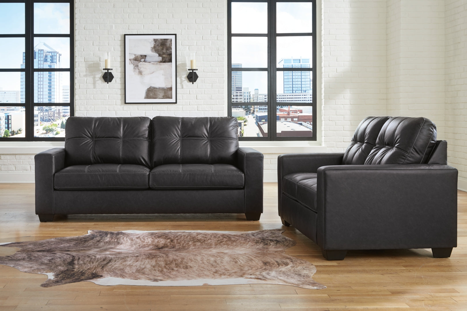 Barlin Mills Sofa, Loveseat and Recliner