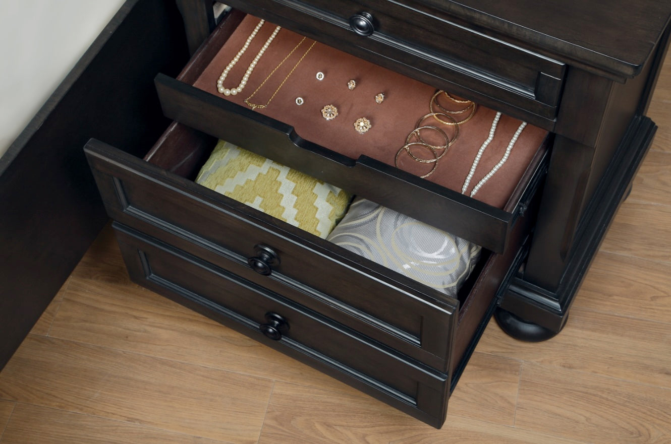 Begonia Night Stand with Hidden Drawer