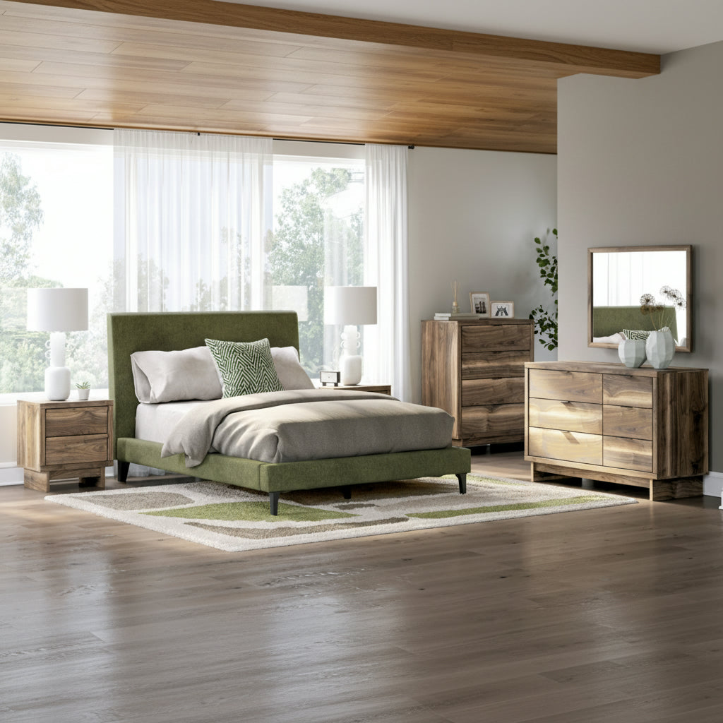 Chirason Bed, Dresser, Mirror, Chest & Nightstand, Bedroom Set