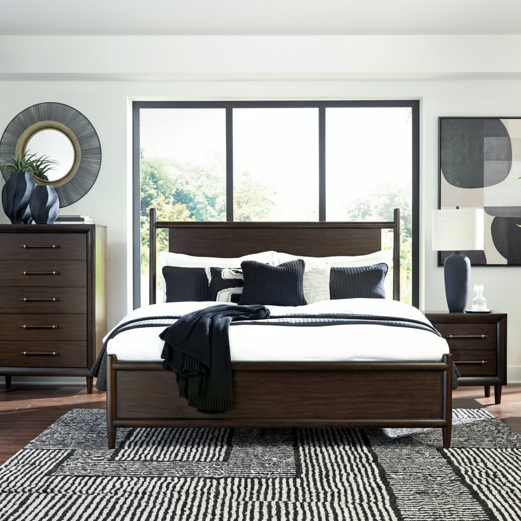 Dantenton Panel Bed, Dresser, Mirror, Chest & Nightstand, Bedroom Set