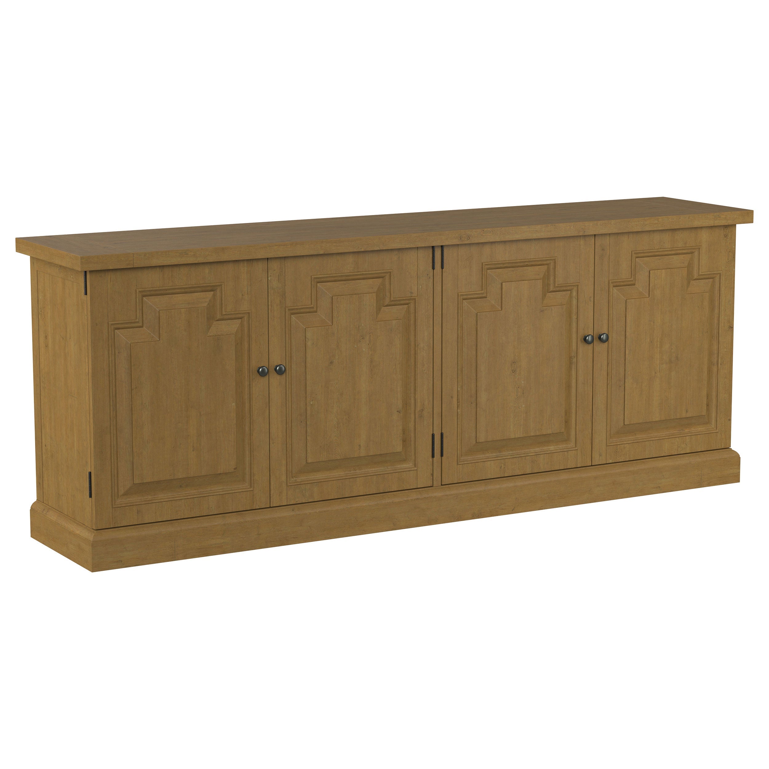 Florence 4-door Dining Sideboard Buffet Cabinet Rustic Honey