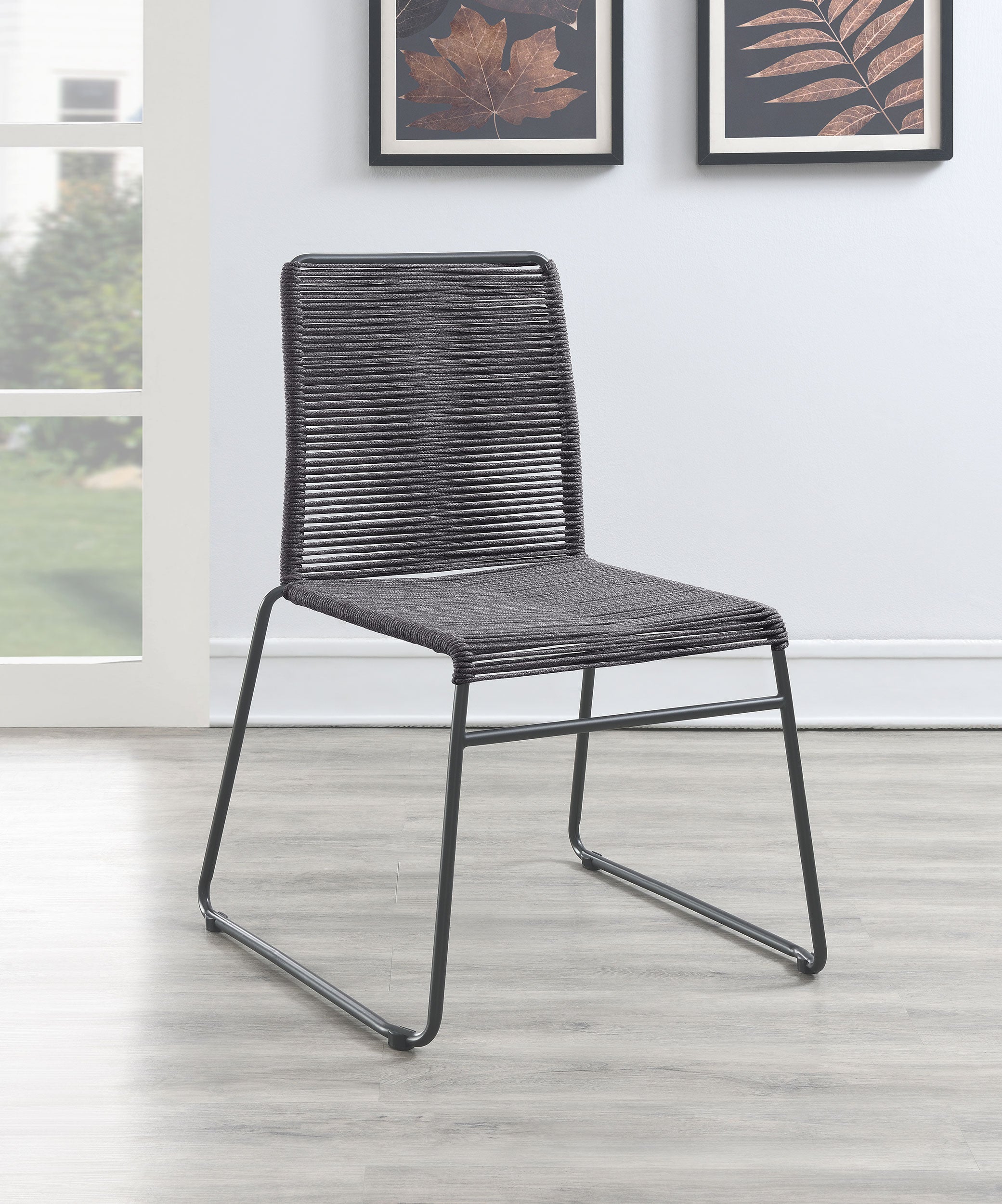 Jerome Upholstered Stackable Side Chairs (Set of 2)