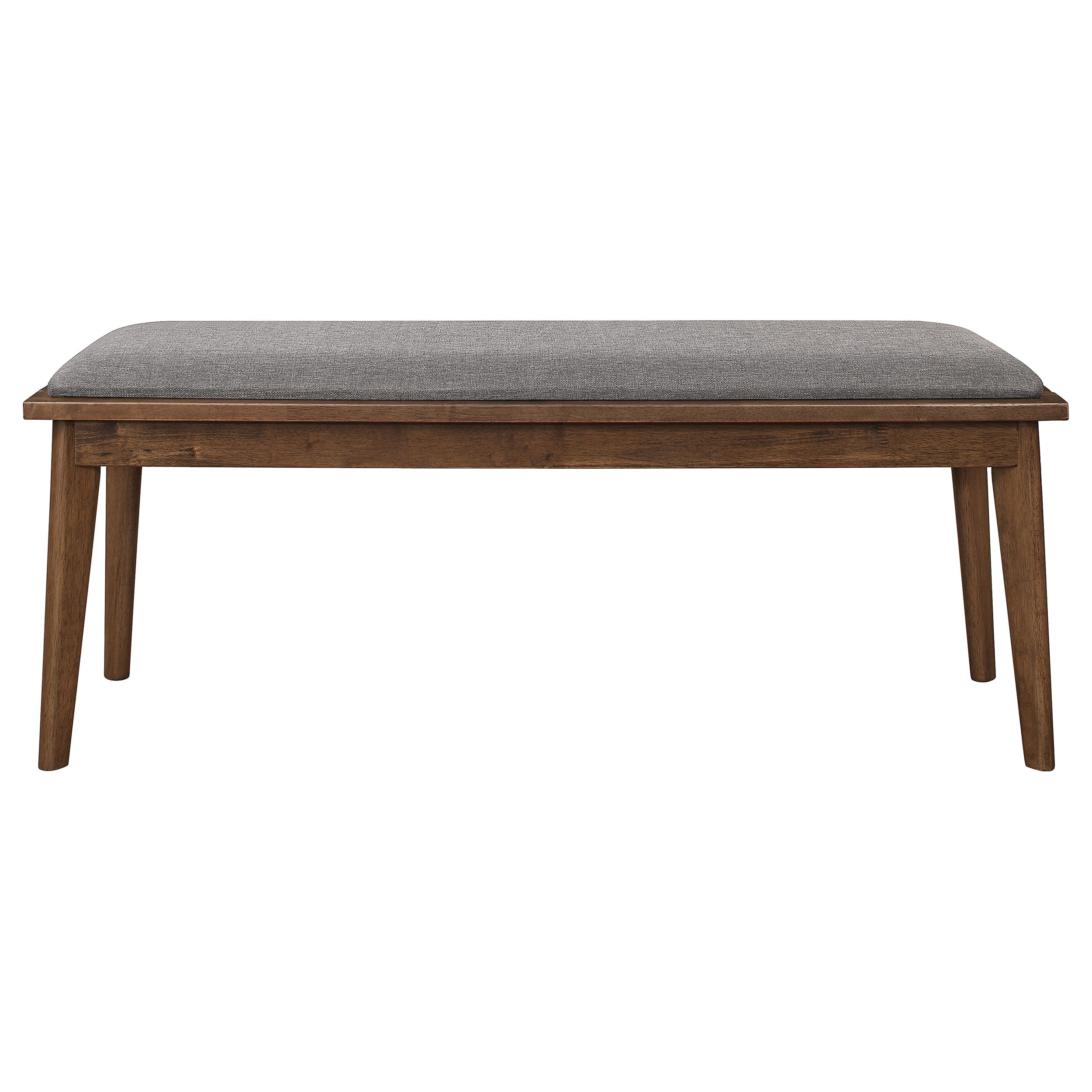 Everett  Faux Marble Top Dining Table Natural Walnut and Grey