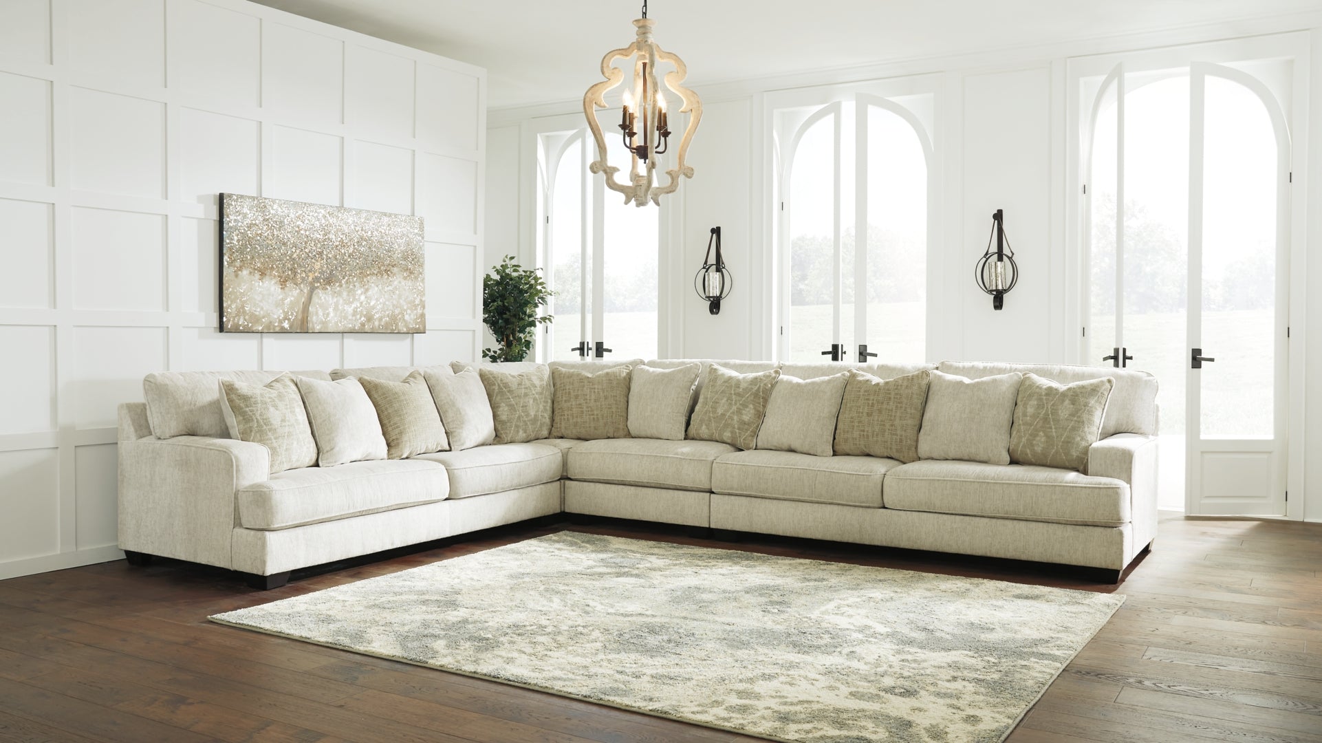 Rawcliffe 4-Piece Sectional with Ottoman