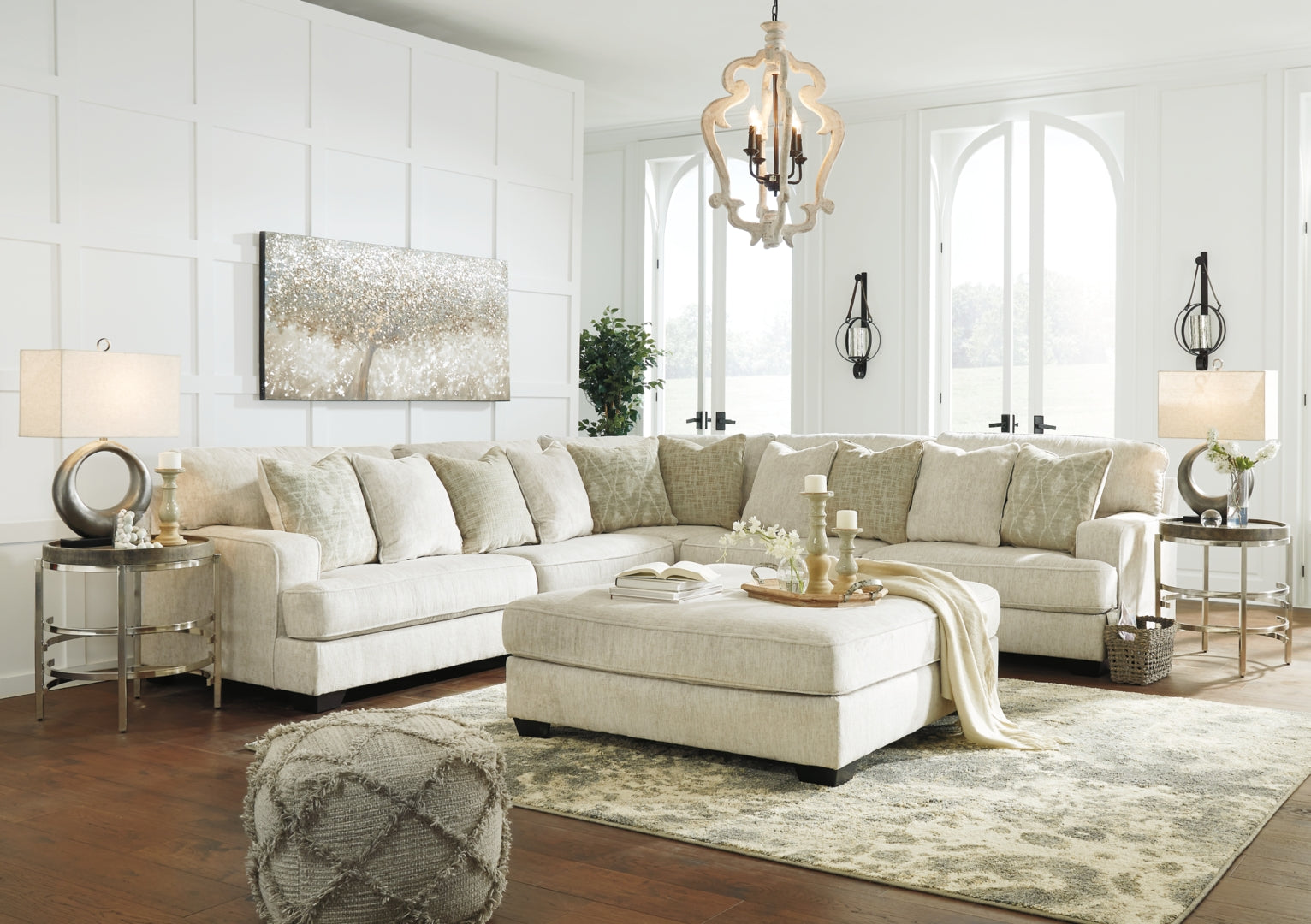 Rawcliffe 4-Piece Sectional with Ottoman