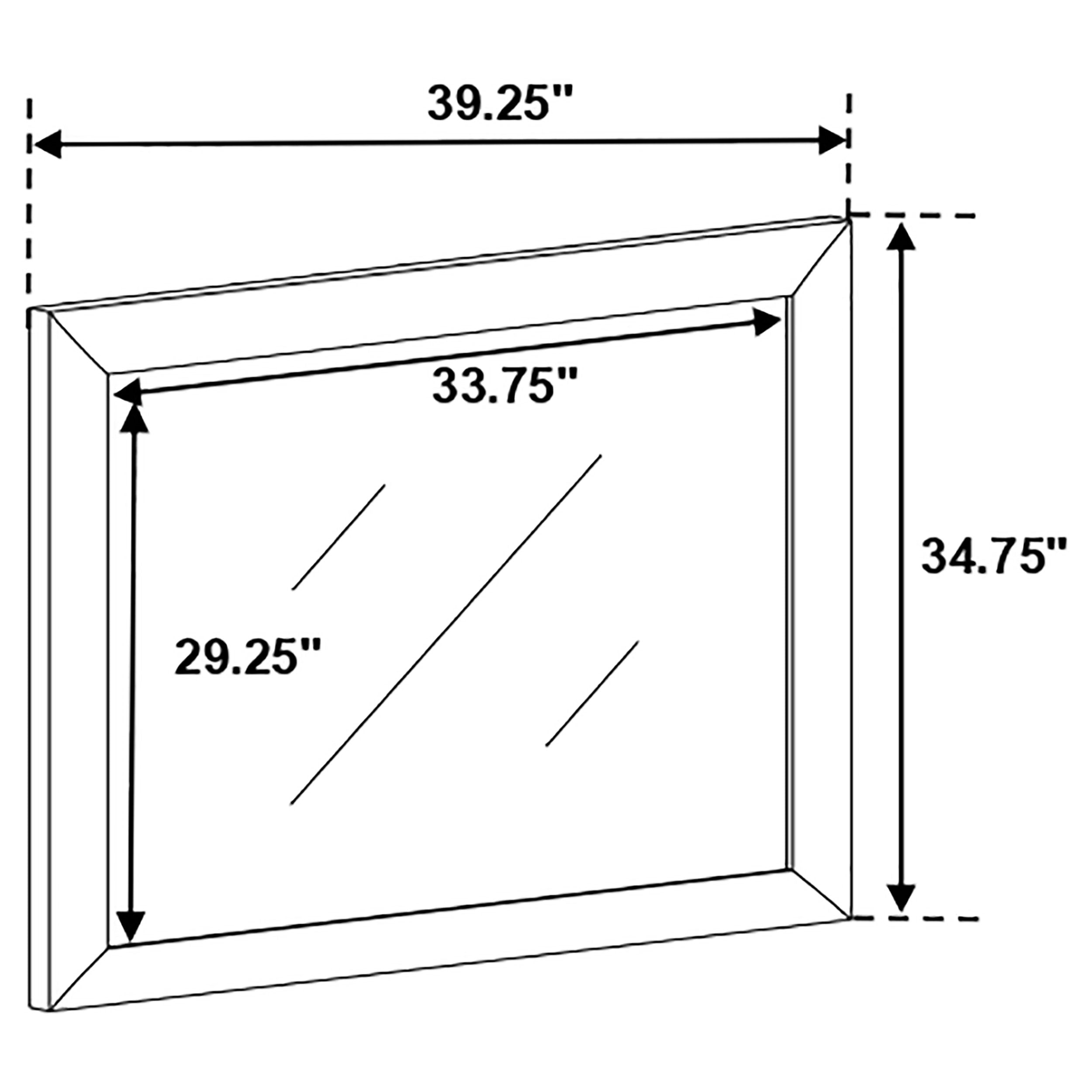 Brookmead Dresser Mirror Black