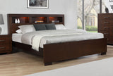 Jessica Queen Bed with Storage Headboard Cappuccino image