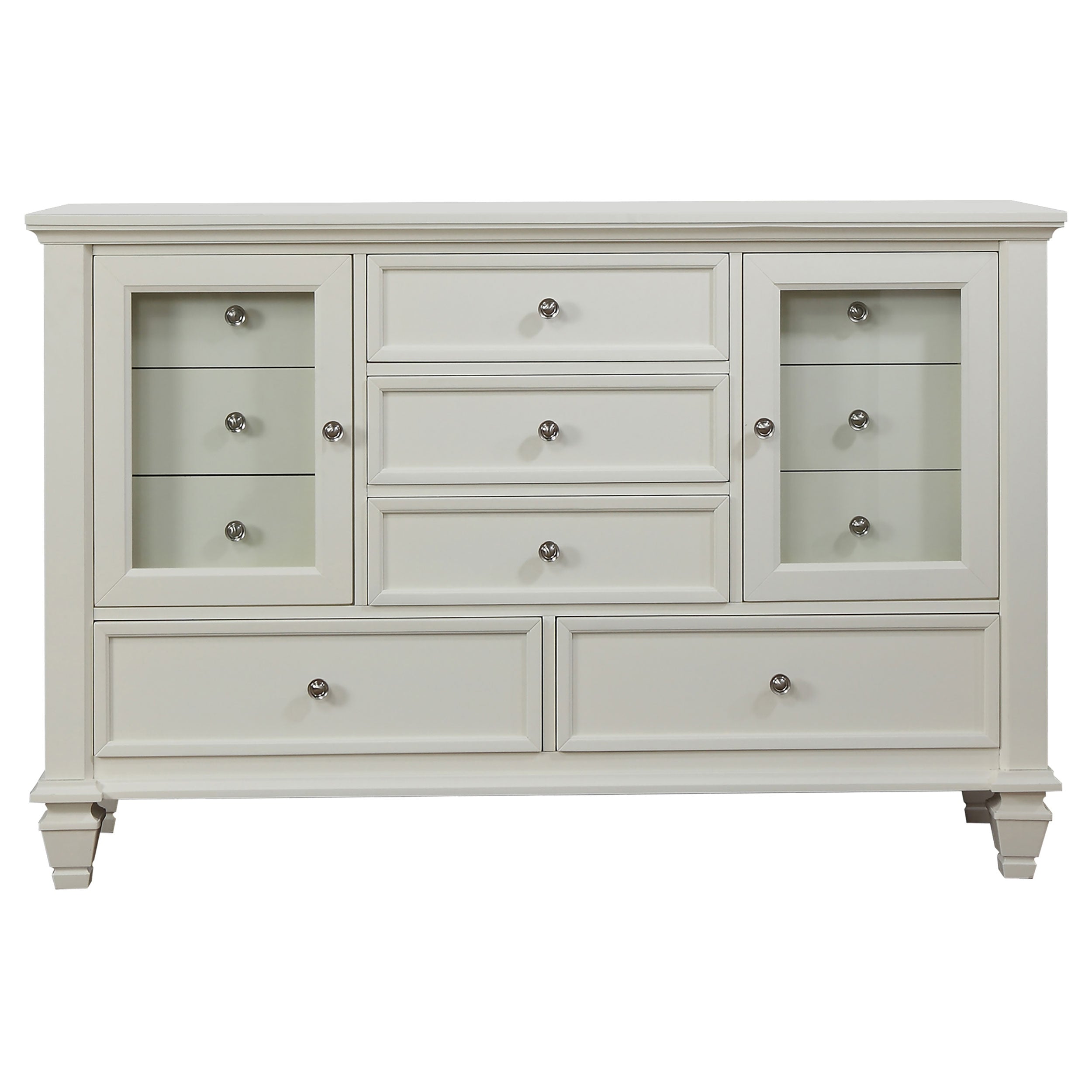 Sandy Beach 11-drawer Rectangular Dresser Cream White