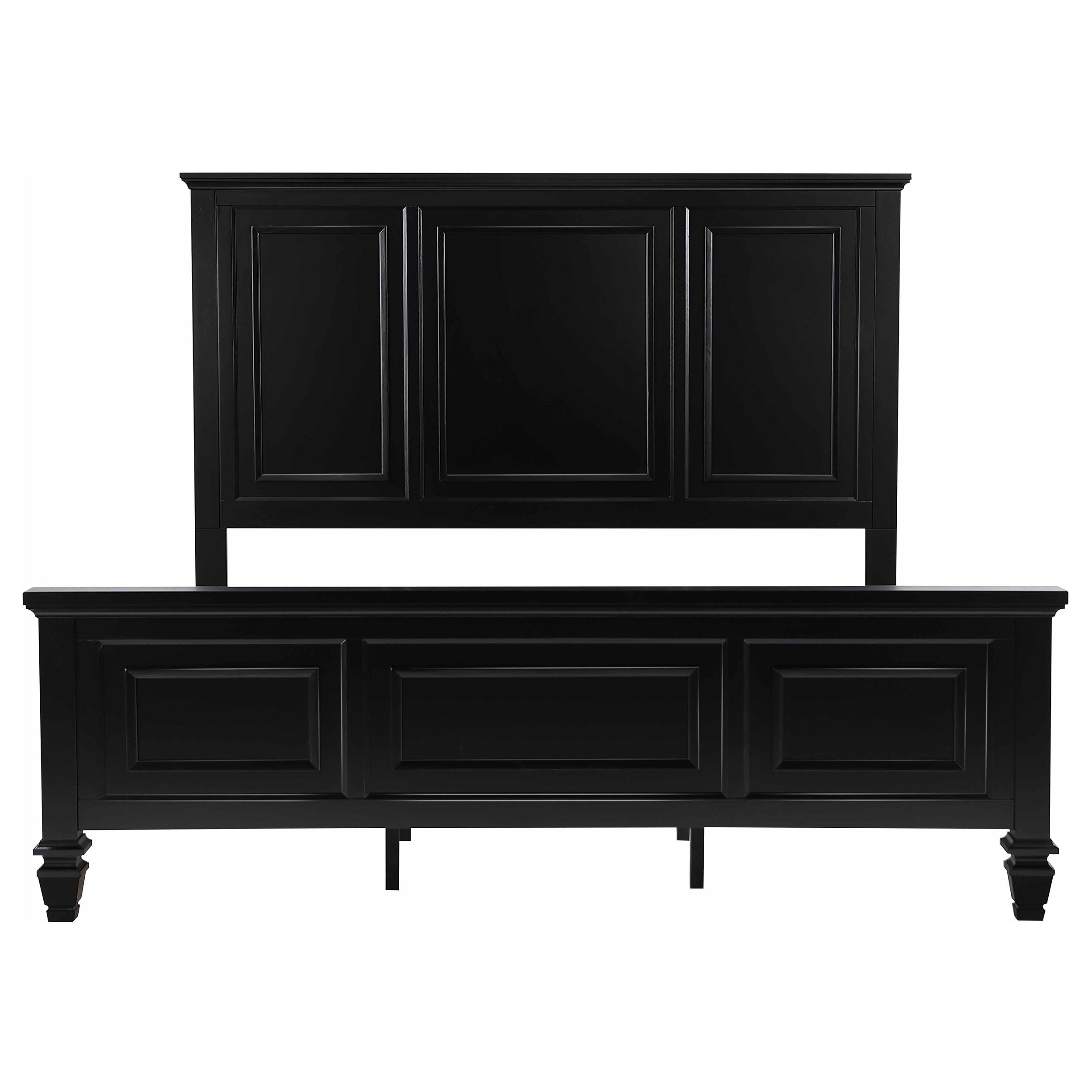 Sandy Beach 4-piece Eastern King Bedroom Set Black