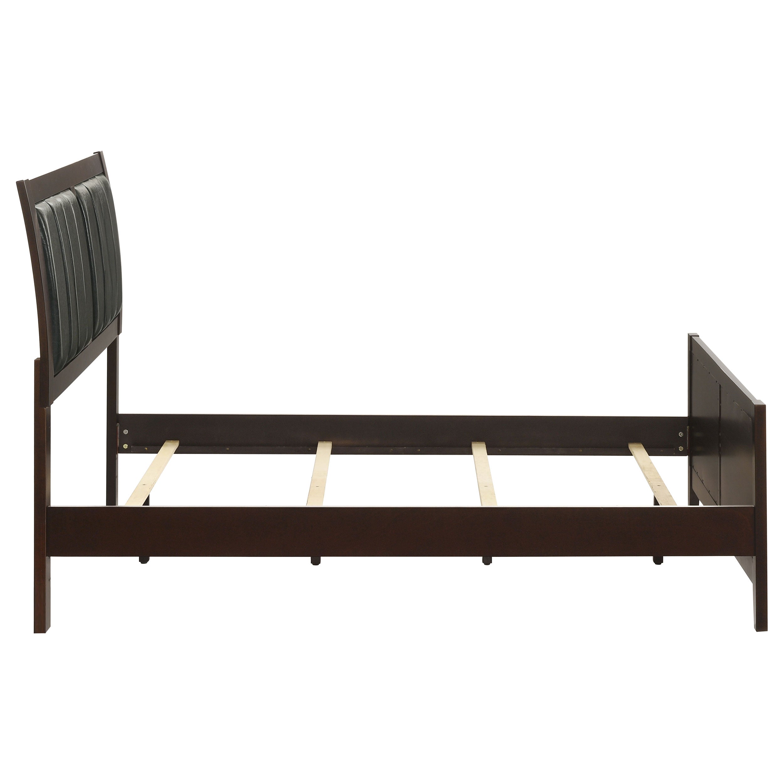 Carlton Wood Panel Bed Cappuccino