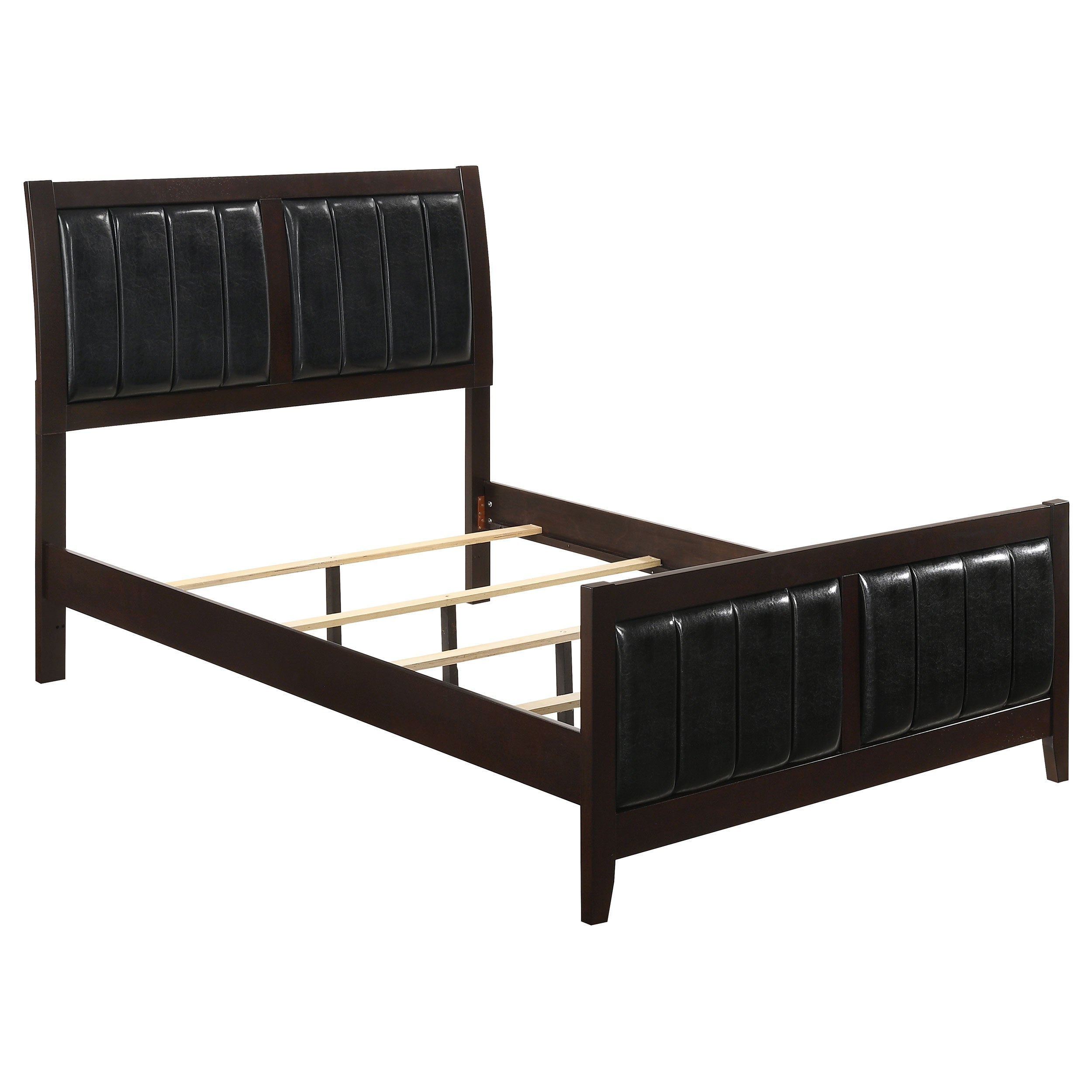 Carlton Bedroom Set with Upholstered Headboard Cappuccino