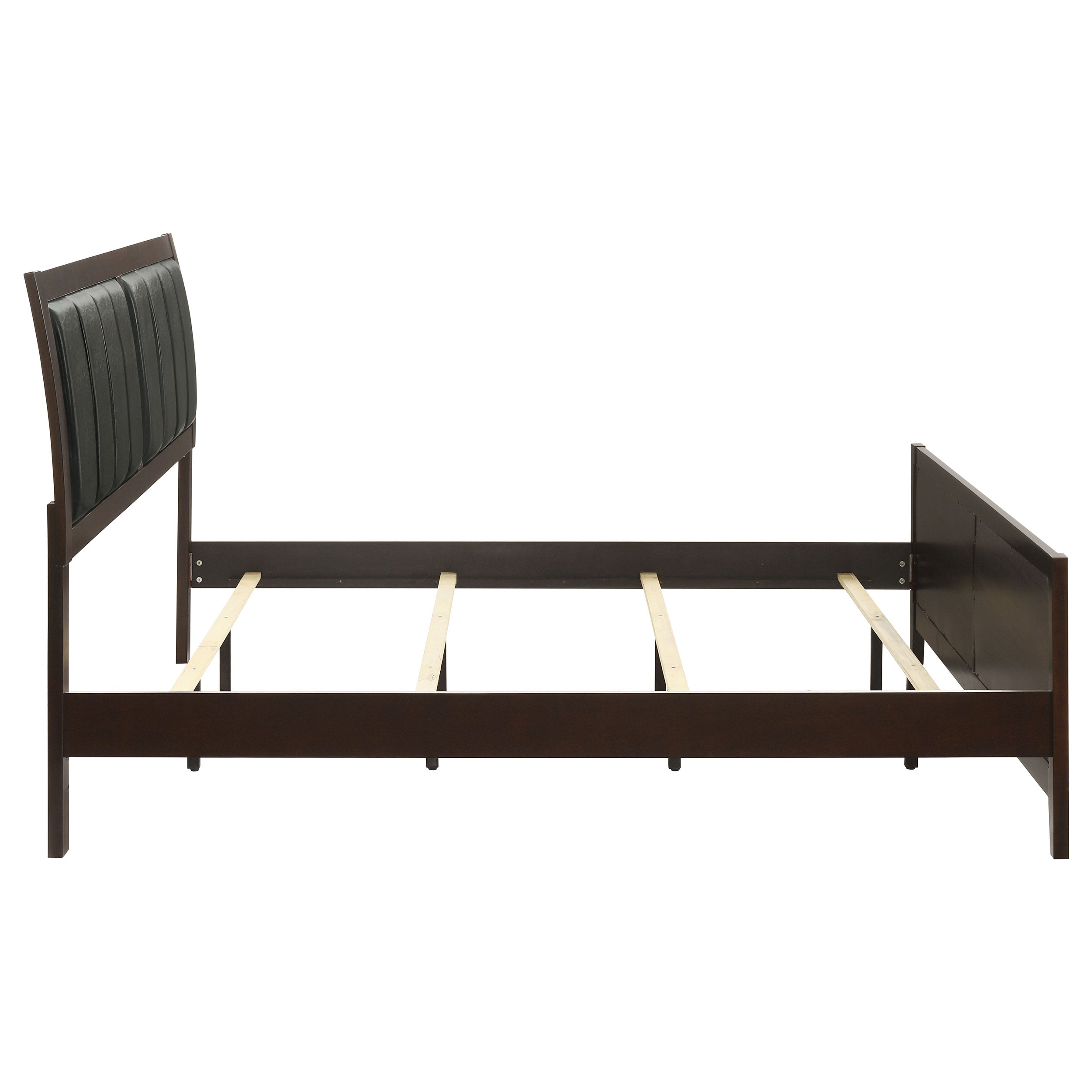 Carlton Wood Panel Bed Cappuccino