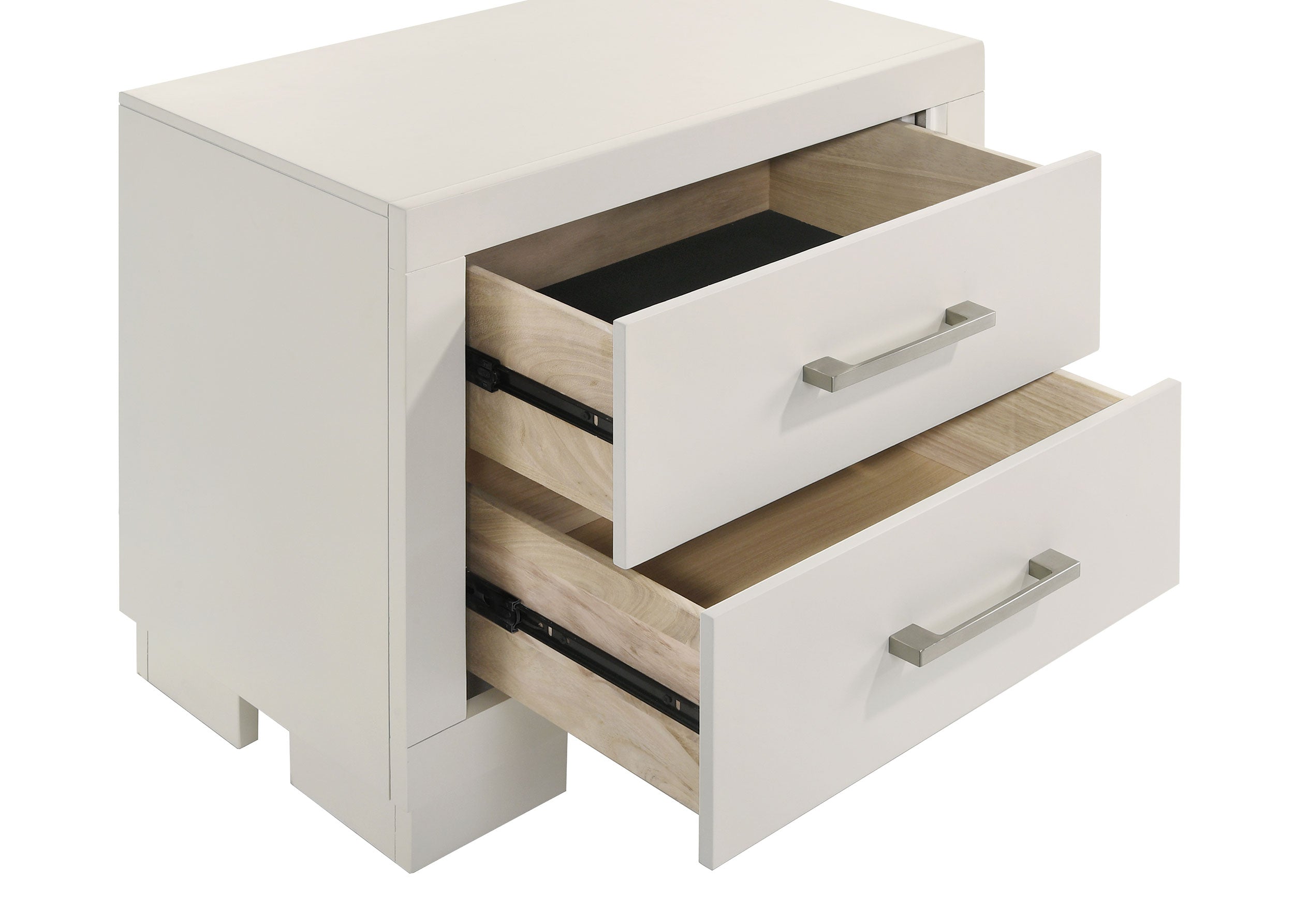 Jessica 2-drawer Nightstand White