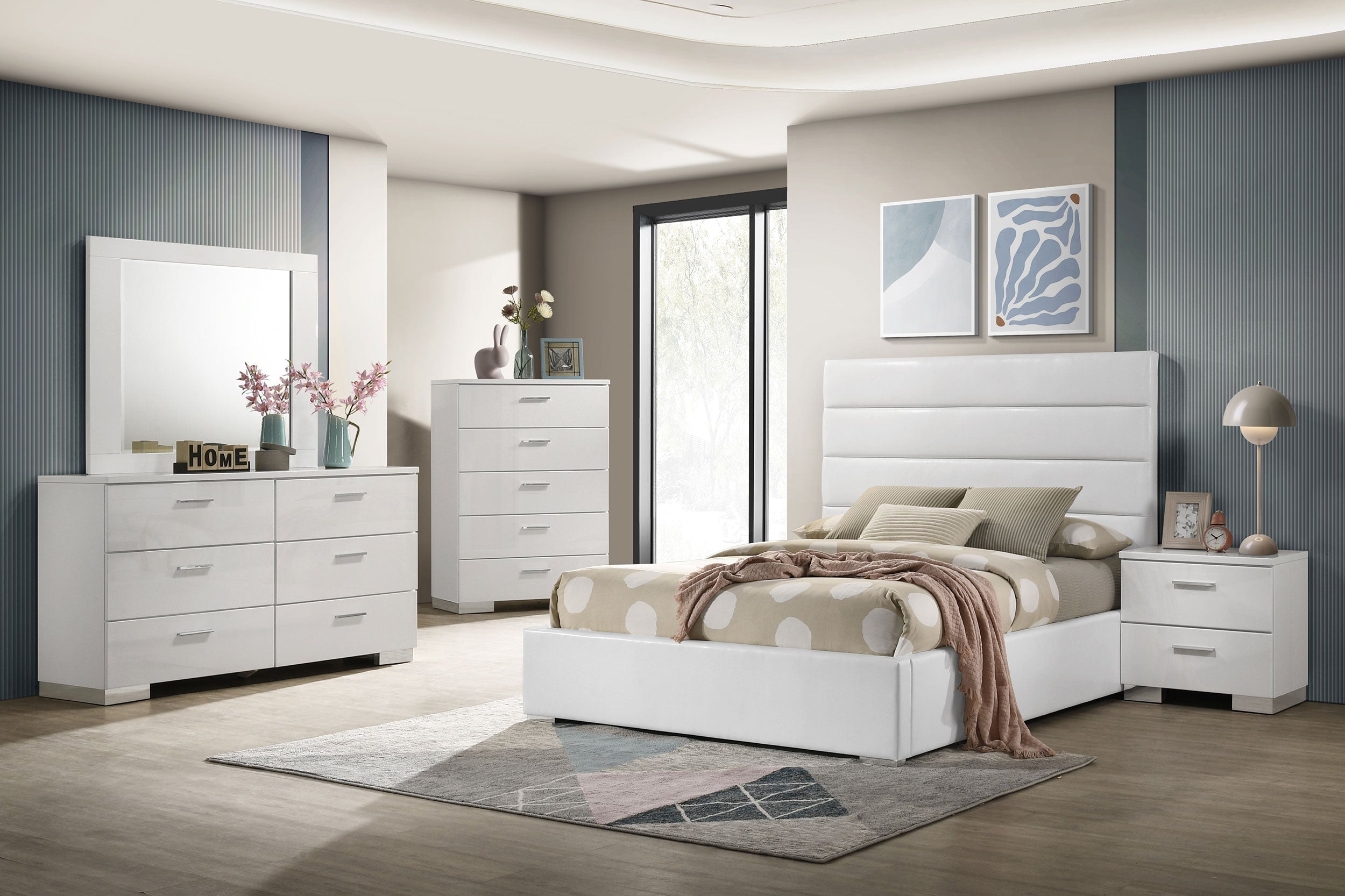 Felicity 53-inch Upholstered Platform Bed