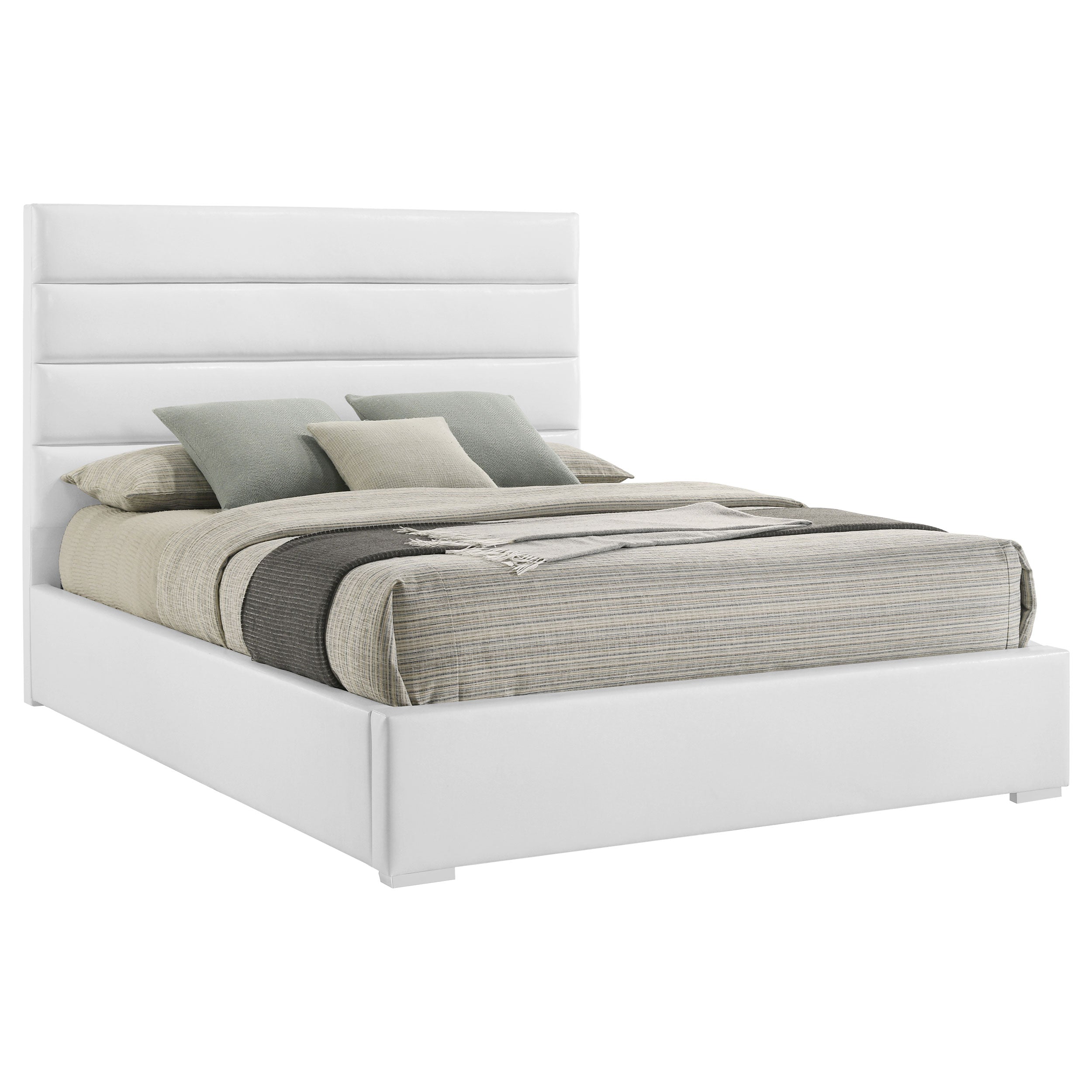 Felicity 53-inch Upholstered  Bed White