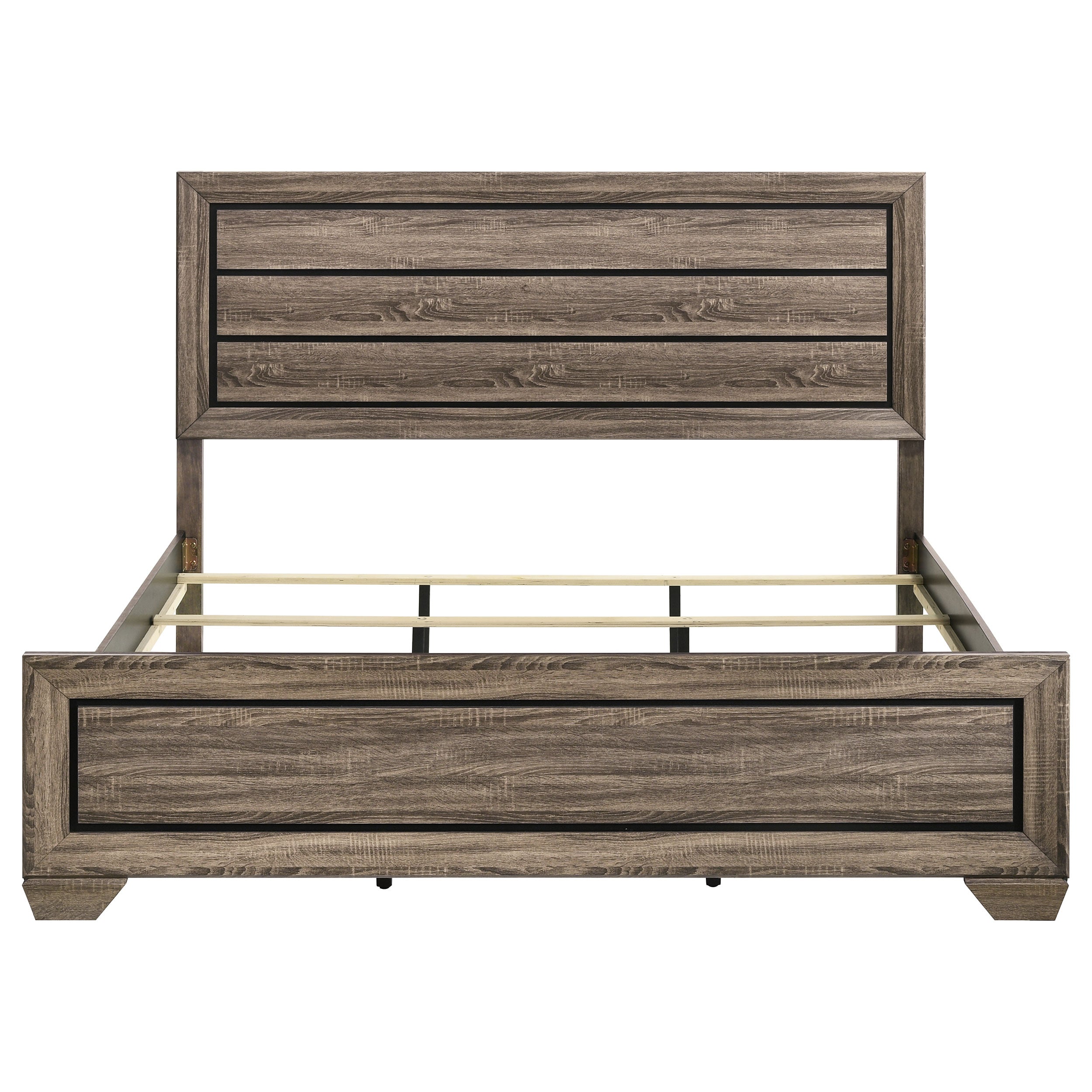 Kauffman Wood California King Panel Bed Dark Cocoa