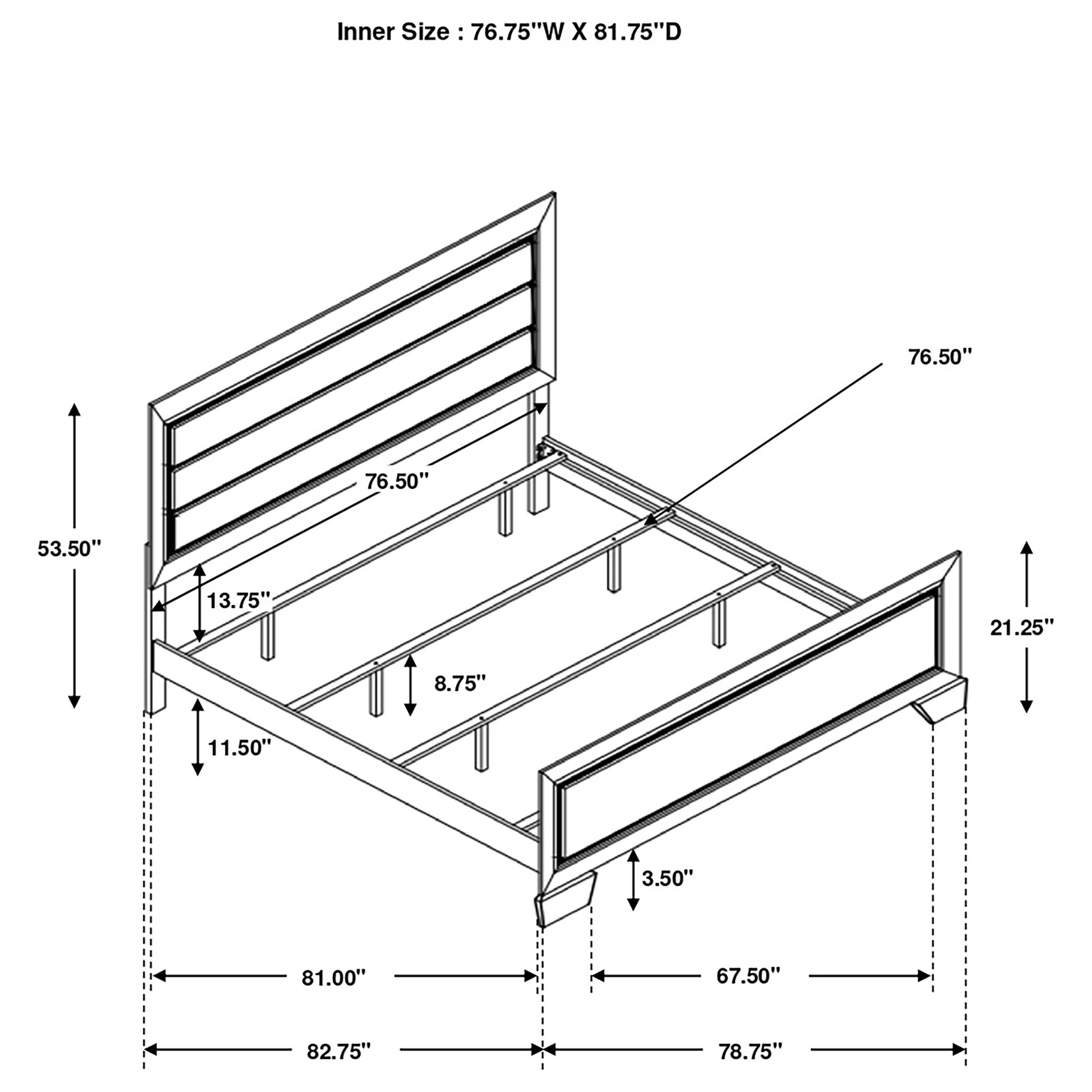 Kauffman Wood Panel Bed