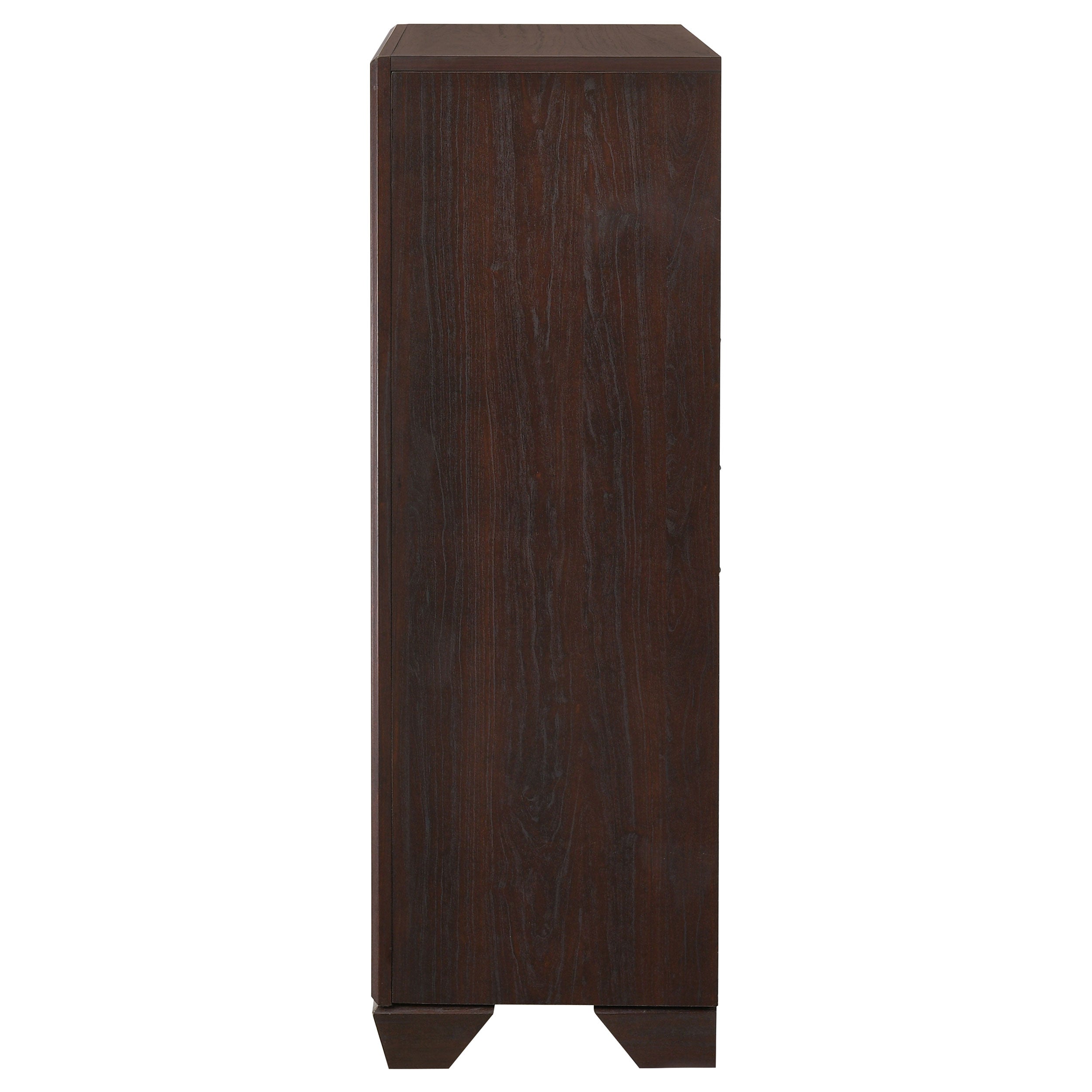 Kauffman 5-drawer Chest Dark Cocoa